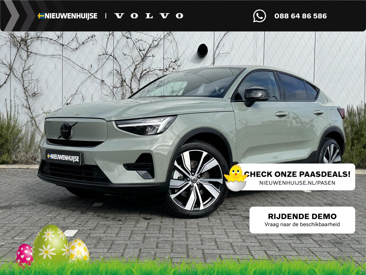 Volvo EC40 - Single Motor Plus 69kWh | Adaptieve Cruise Control | 20 Inch lichtmetalen velgen | Black P - AutoWereld.nl