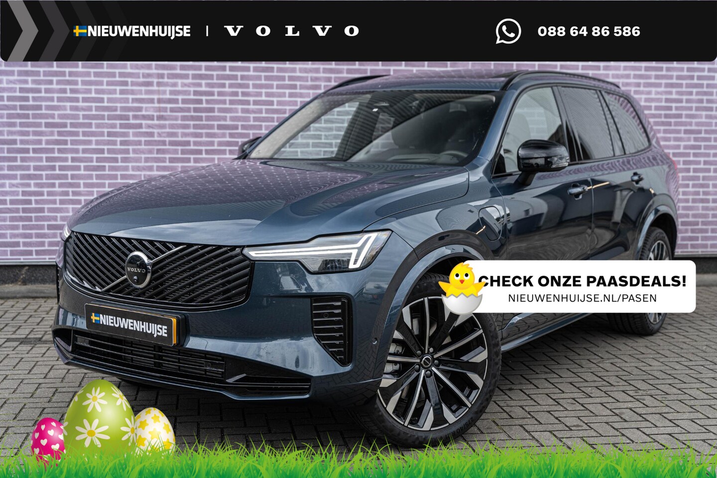 Volvo XC90 - T8 Plug-in hybrid AWD Ultra Dark | Facelift | 7-Zits | Google | Long Range | Luchtvering | - AutoWereld.nl