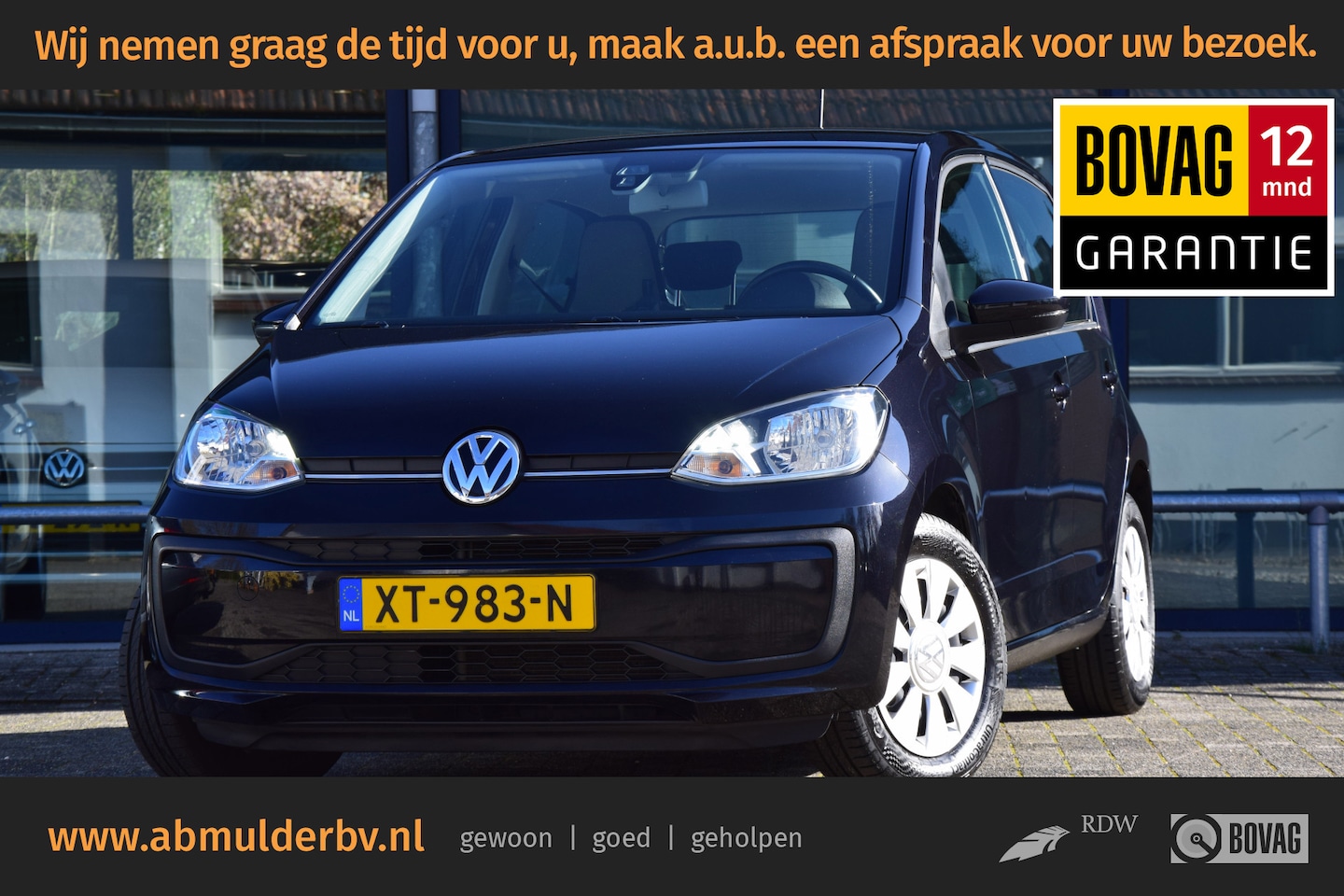 Volkswagen Up! - 1.0 BMT 60PK move up! | Org. NL | BOVAG Garantie | Parkeersensoren + Camera | Cruise Contr - AutoWereld.nl
