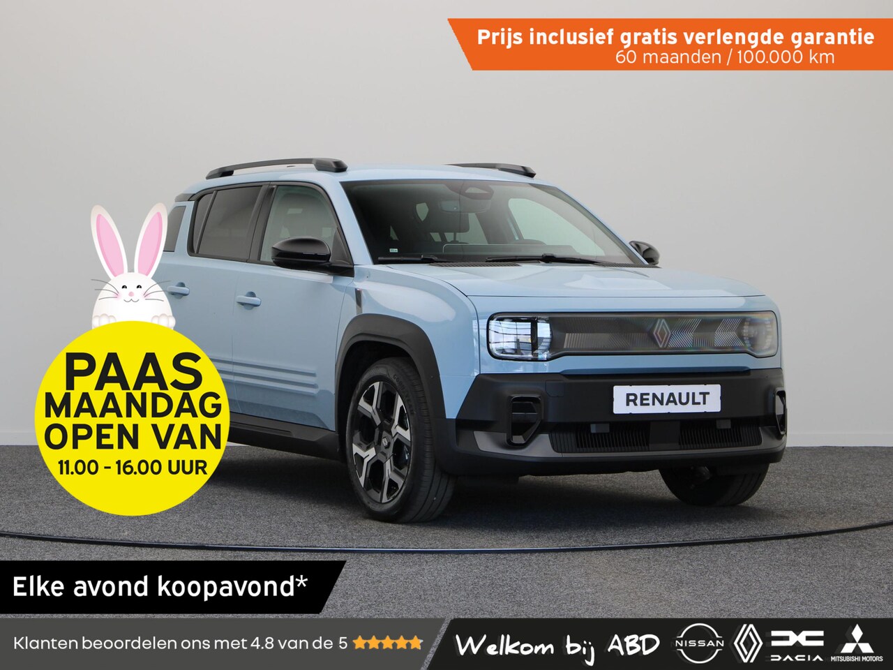 Renault 4 - comfort range techno 52 kWh | Vijf jaar garantie | Stoel- en stuurwielverwarming | Adaptie - AutoWereld.nl