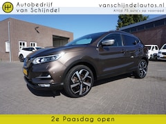 Nissan Qashqai - 1.2 TEKNA PLUS AUTOMAAT TREKHAAK BOSE 360CAMERA LUXE LEDER PANORAMADAK KEYLESS STOELVERWAR