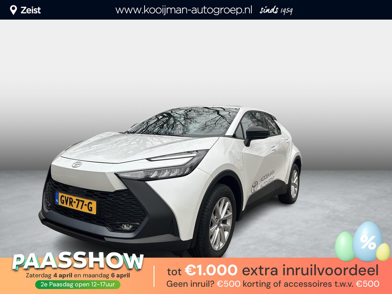 Toyota C-HR - 2.0 Plug-in Hybrid 220 Active NL auto | Airco | Parkeercamera | DAB Radio | Adapt cruise - AutoWereld.nl