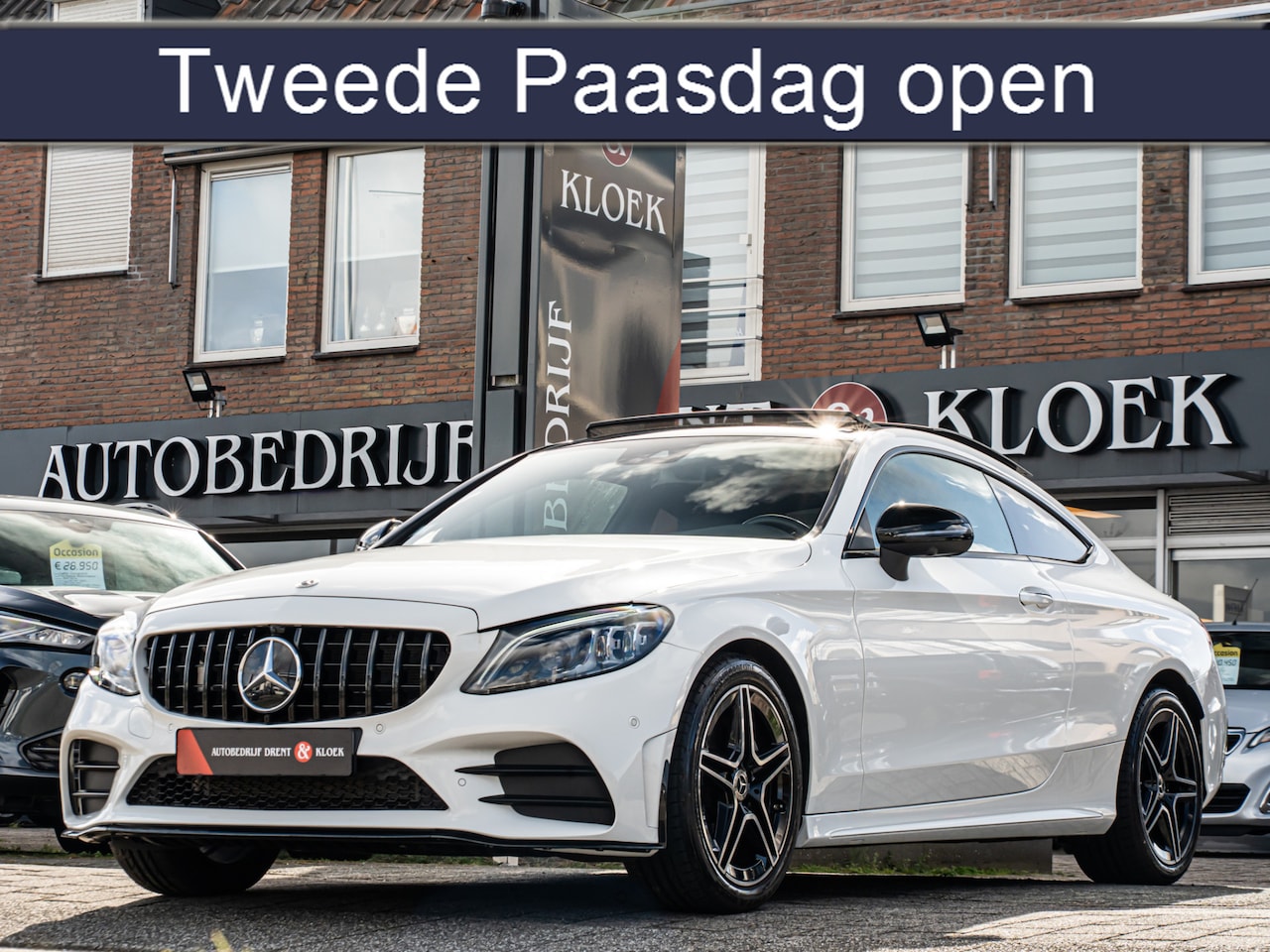 Mercedes-Benz C-klasse Coupé - 200 Premium Plus Pack AMG PANO BURMESTER 360 CAMERA NIGHT PAKKET DIGITAAL DASH BOMVOL!! - AutoWereld.nl