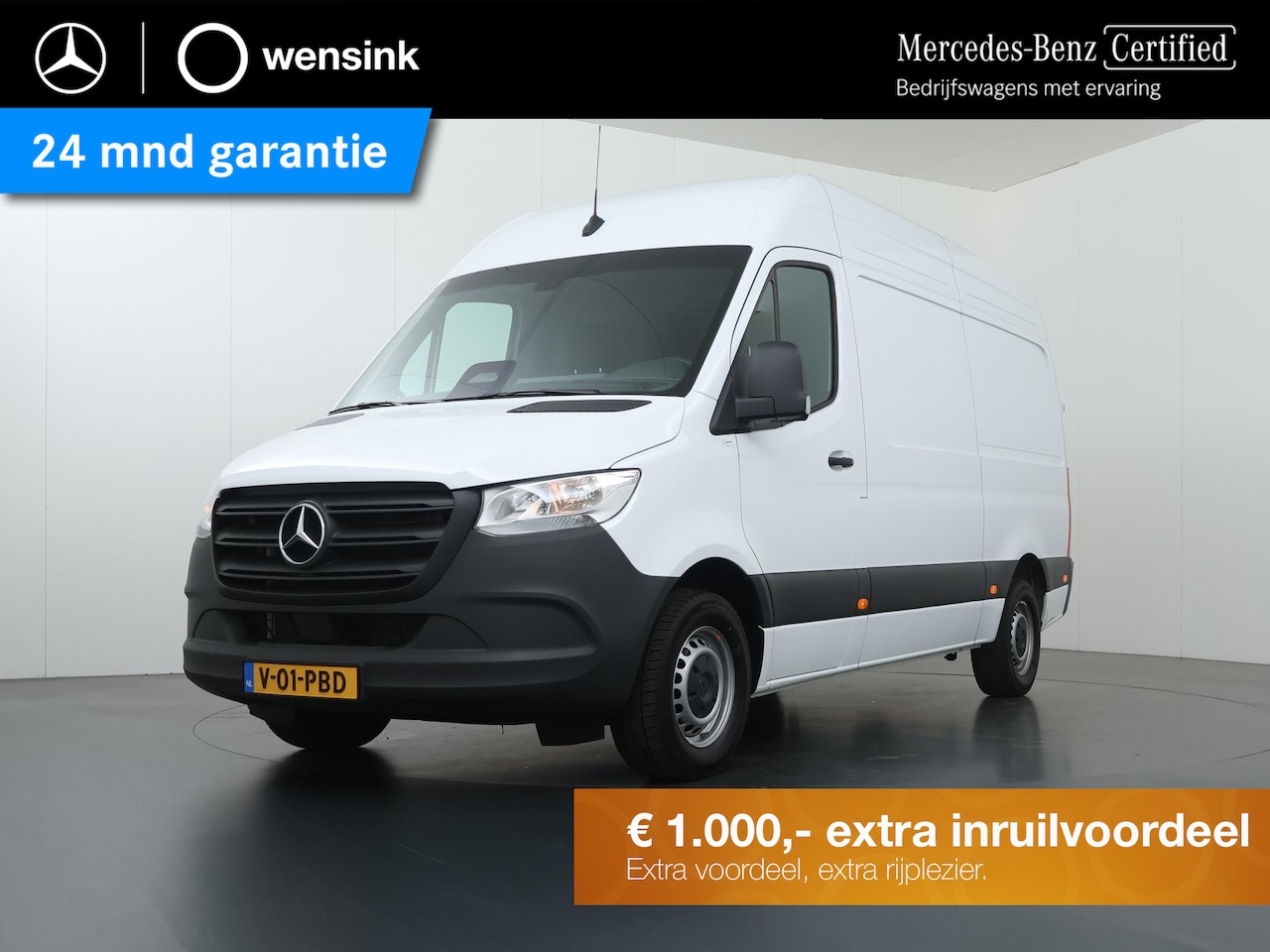 Mercedes-Benz Sprinter - 317 CDI | AUT. | L2 H2 | Pro | 3-zits | Airco | Cruise Control | 3500 KG. AHW | Parkeercam - AutoWereld.nl