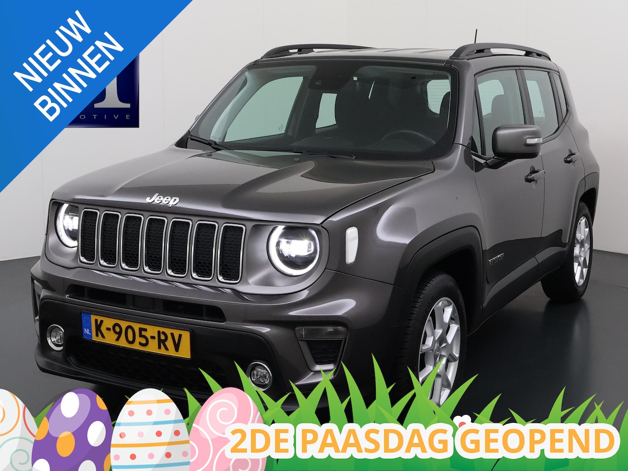 Jeep Renegade - 1.0T Limited VAN €19.900,- VOOR €17.877,- UW LENTEVOORDEEL: € 2.023,-!| AFNEEMBARE TREKHAA - AutoWereld.nl