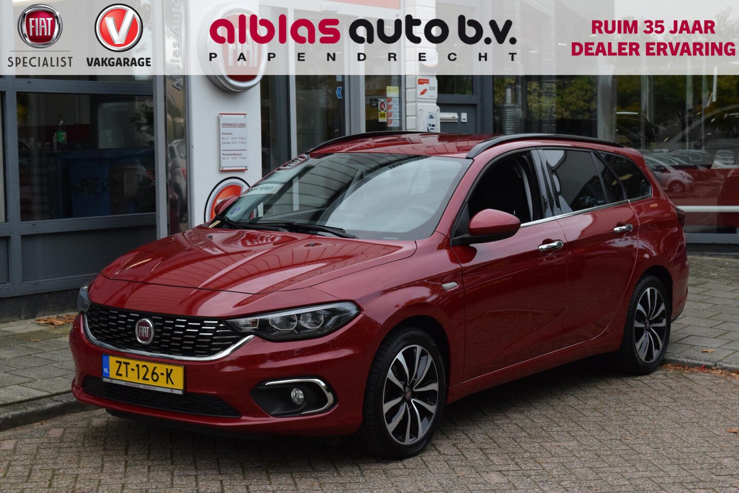 Fiat Tipo Stationwagon - 1.4 T-Jet 16v Bus. Lusso|Leer|Nav|Trekhaak - AutoWereld.nl