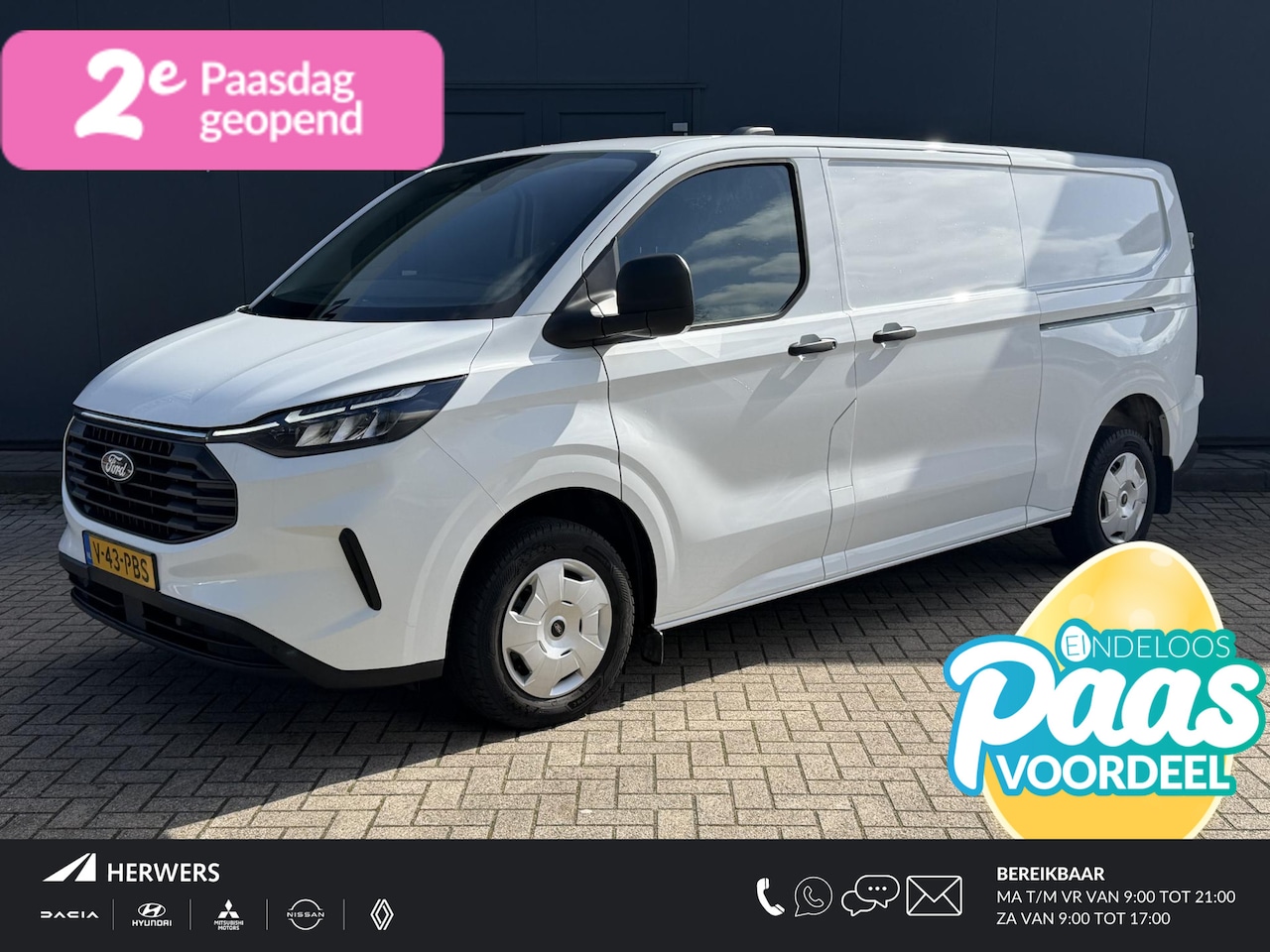 Ford Transit Custom - 300 2.0 TDCI L2H1 Trend / Trekhaak / Dubbele schuifdeur / 2740 Kg Trekgewicht / Navigatie - AutoWereld.nl