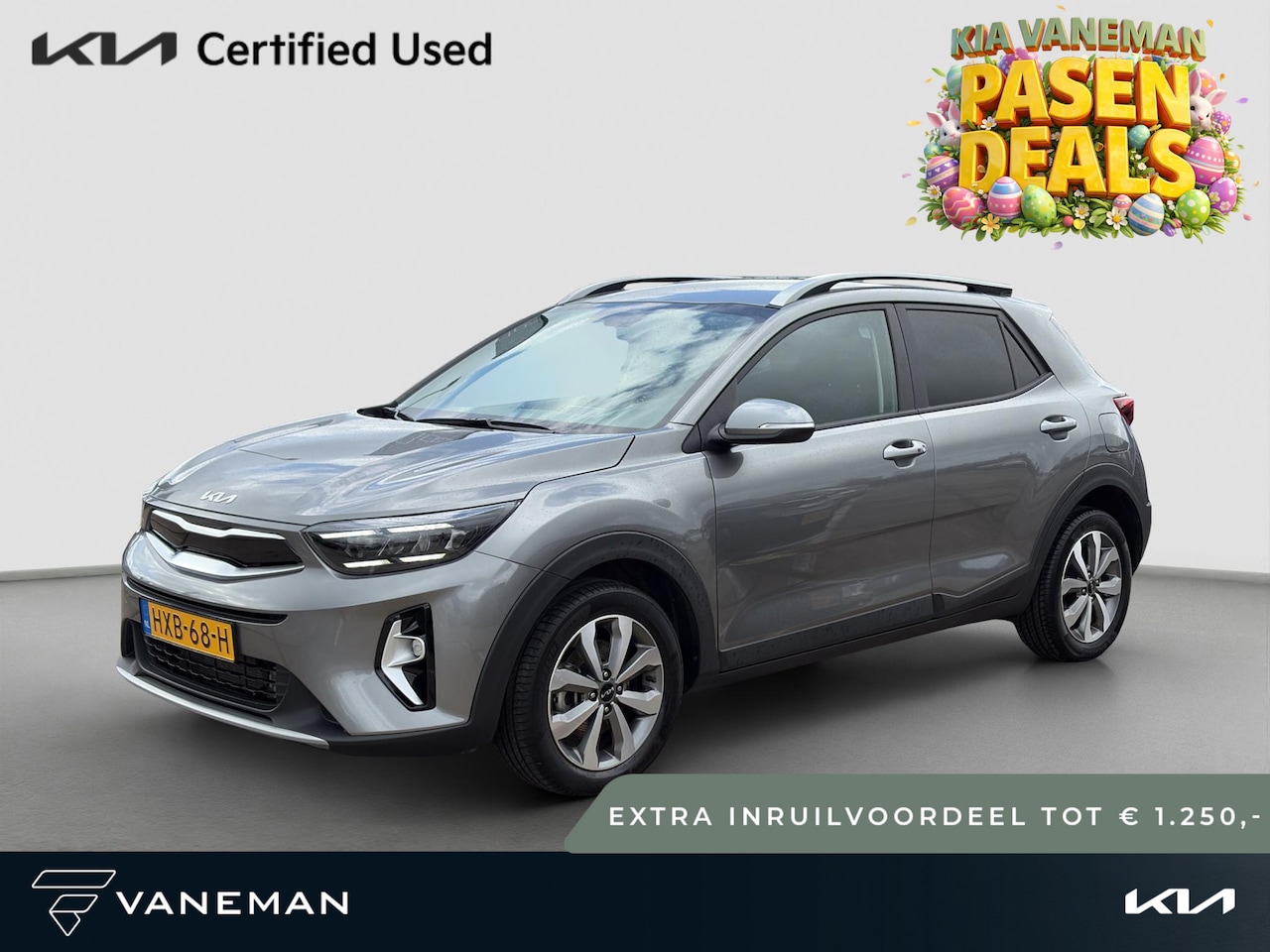 Kia Stonic - 1.0 T-GDi MHEV DynamicPlusLine Automaat | Tot € 1.250,- extra inruil tijdens dit Paasweeke - AutoWereld.nl