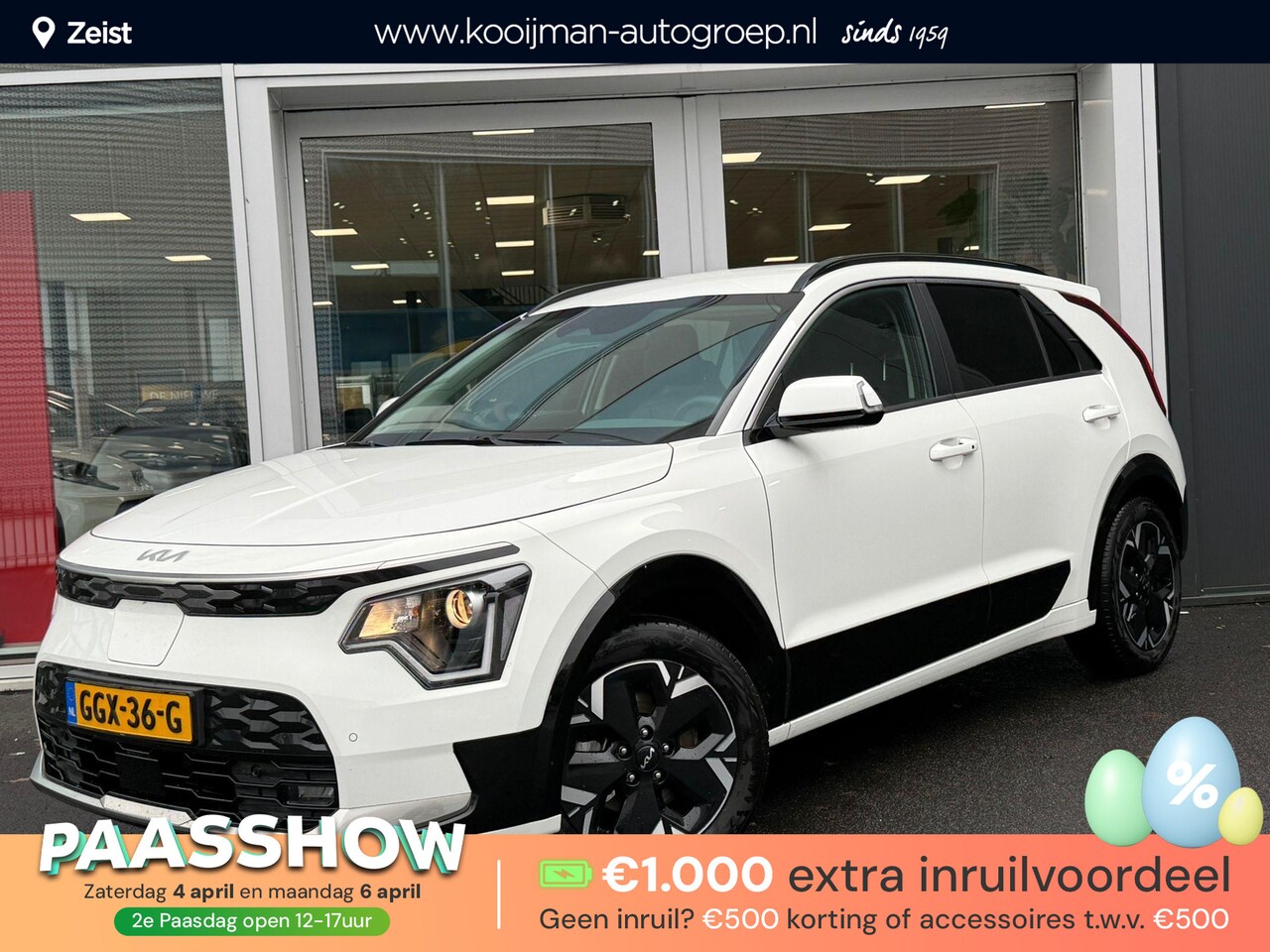 Kia Niro EV - Light Advanced 64.8 kWh Stuurwielverwarming | Voorstoelverwarming | Privacy Glass | Naviga - AutoWereld.nl