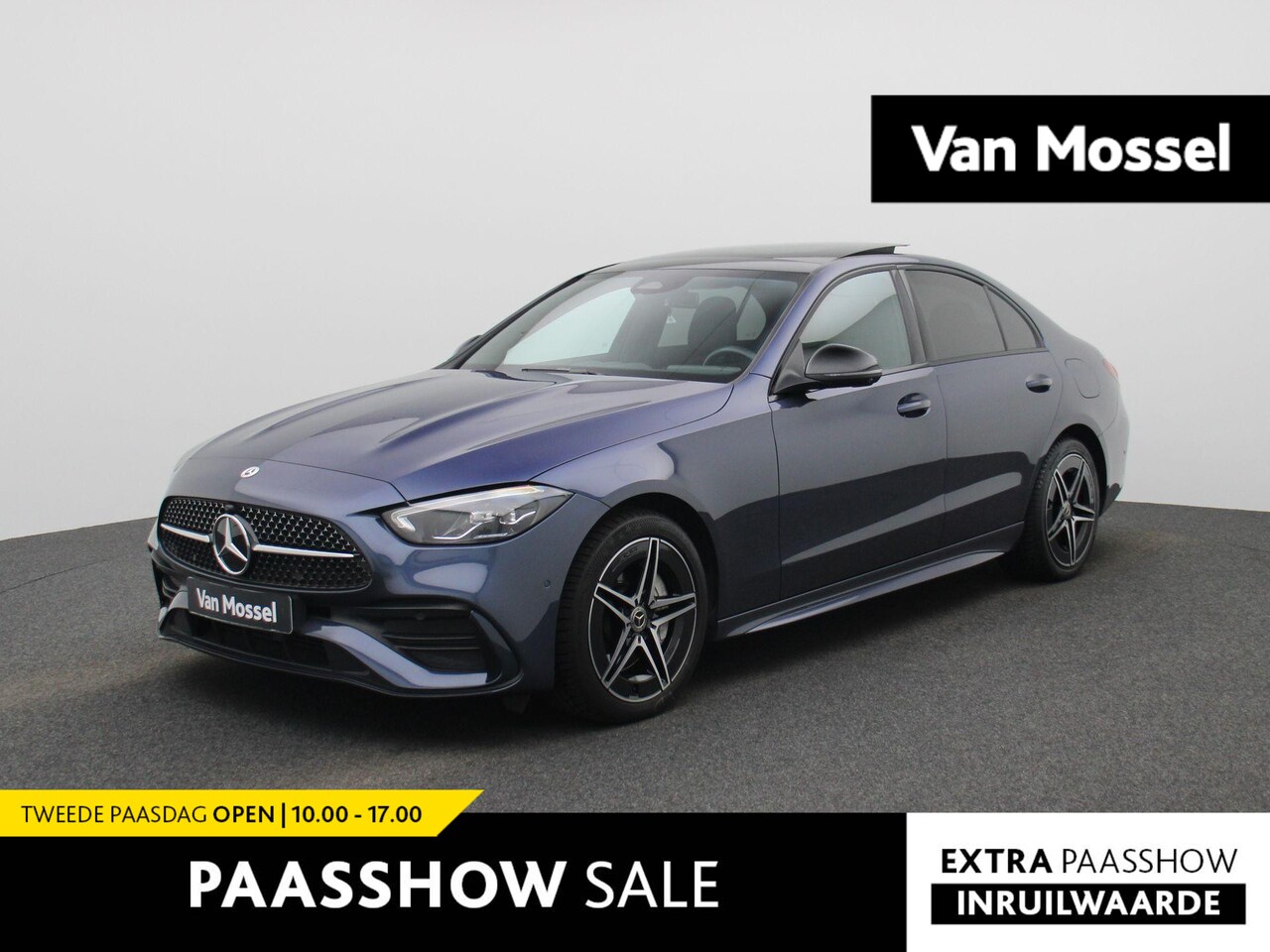 Mercedes-Benz C-klasse - 300 e AMG Line | Automaat | Panoramadak | Climate Control | Navigatie | Apple Carplay / An - AutoWereld.nl