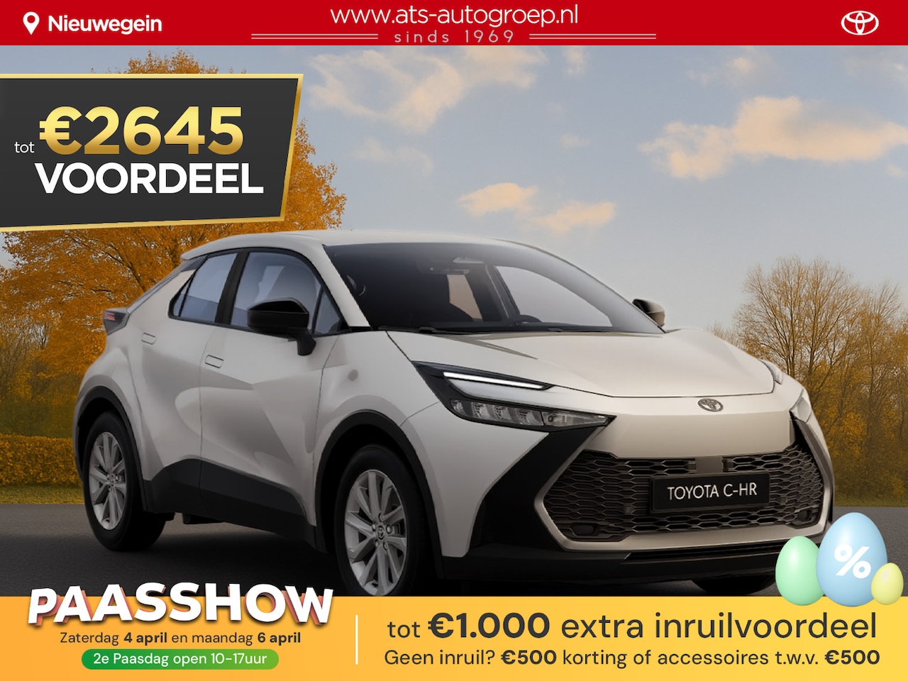 Toyota C-HR - 1.8 Hybrid 140 Active €33.850,- RIJKLAAR! Nu €2.645,- voordeel! Nu extra scherp geprijsd! - AutoWereld.nl