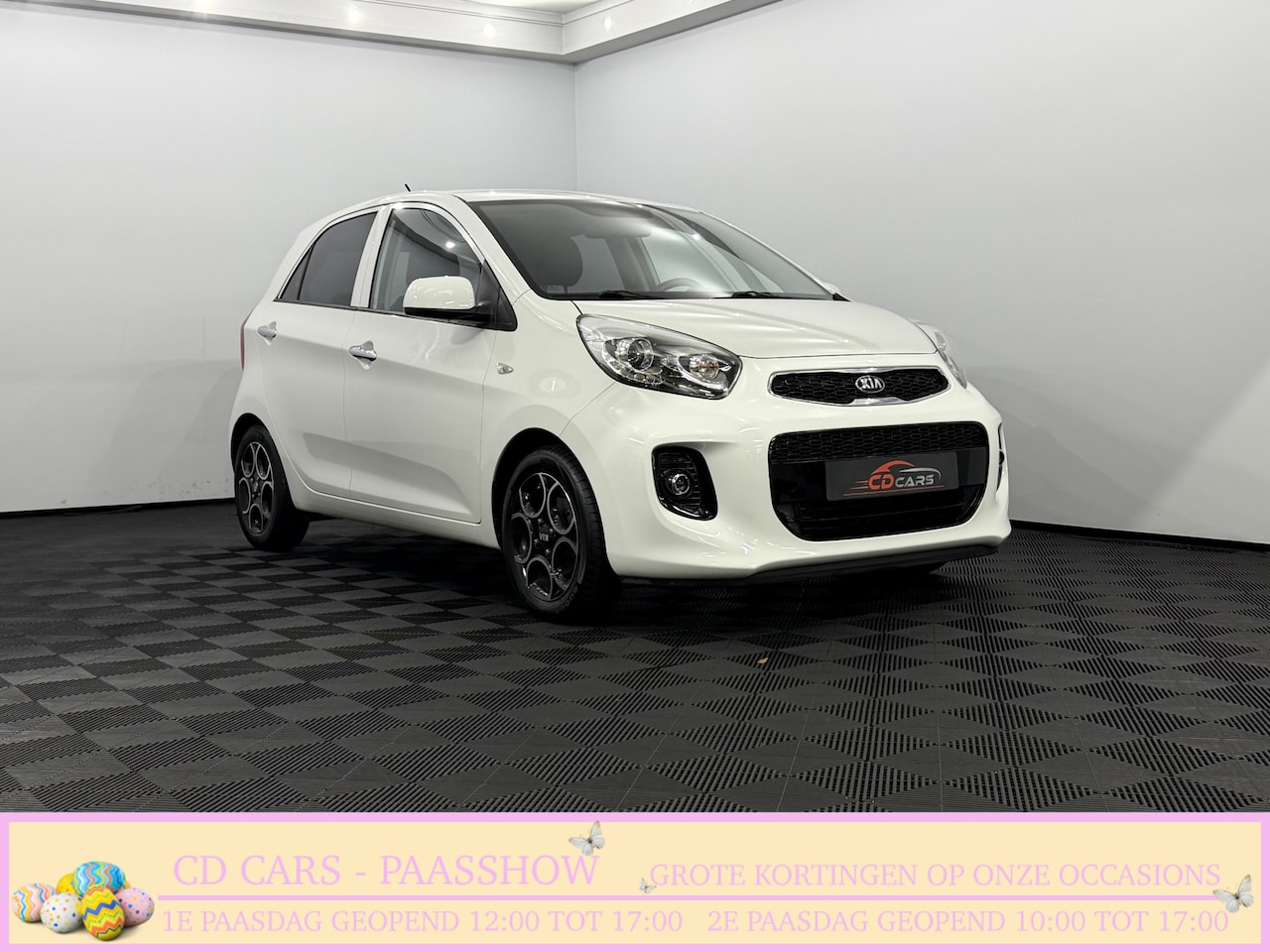 Kia Picanto - 1.0 CVVT DynamicLine Half leder, Clima, Cruise control, Radio, Mistlamp, Lichtmetalen velg - AutoWereld.nl