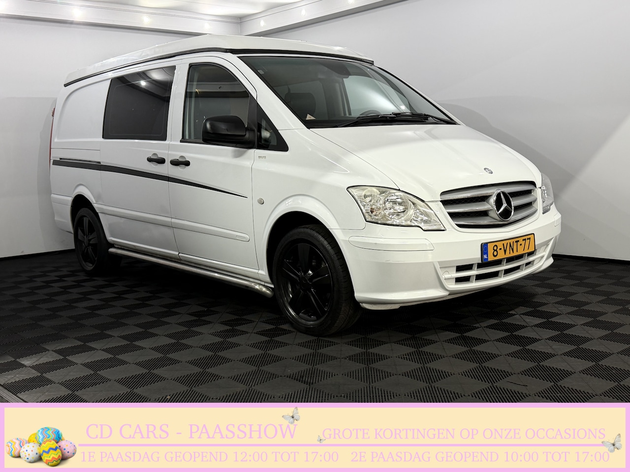 Mercedes-Benz Vito - Buscamper 116 CDI 320 Lang Clima, Cruise control, Slaapplaats, Radio, Hefdak, Keuken, Trek - AutoWereld.nl