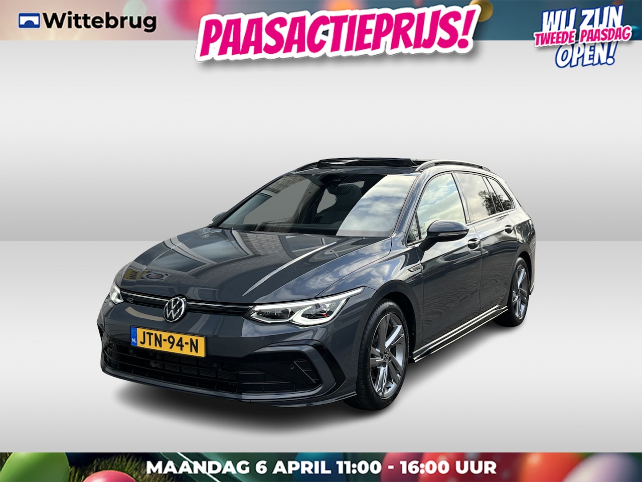 Volkswagen Golf Variant - 1.5 eTSI R-Line / AUTOMAAT/ PANO/ 2X R-LINE/ IQ. LIGHT V & A/ STUUR + STOEL VERWARM./ CAME - AutoWereld.nl
