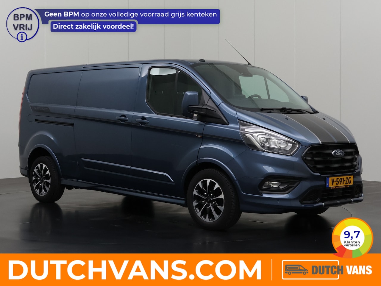 Ford Transit Custom - 2.0TDCI 170PK Lang Automaat Sport | Navigatie | Camera | 3-Zits | Airco | Cruise - AutoWereld.nl