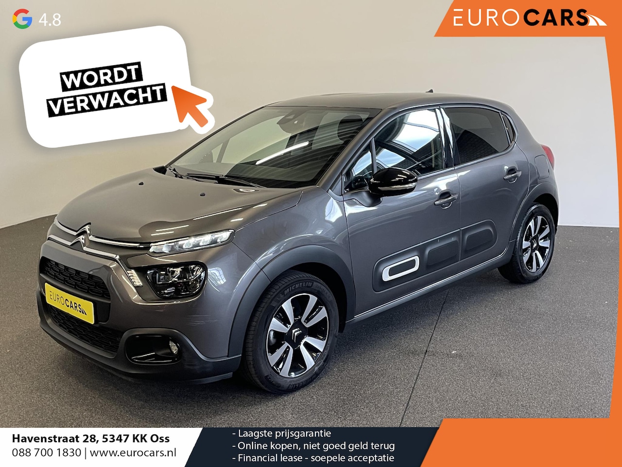 Citroën C3 - 1.2 PureTech Max Automaat  Airco Navigatie d.m.v.Apple carplay / Android Auto Parksensoren - AutoWereld.nl