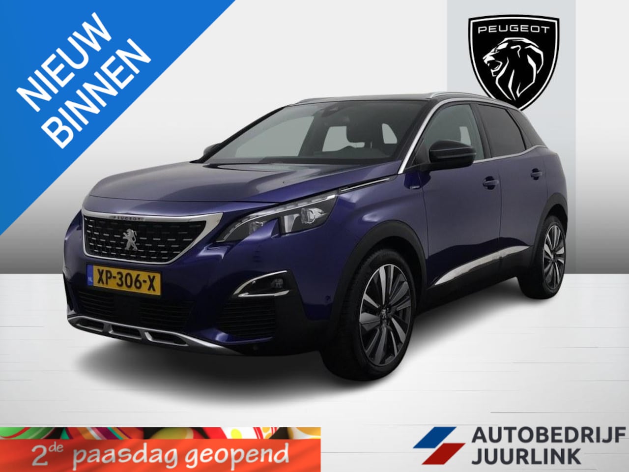 Peugeot 3008 - 1.2T 130pk GT Line Trekhaak/Nav/Camera/Ecc/Cruise /Keyless/Blindspot/H.Leder/Vc/CarPlay - AutoWereld.nl