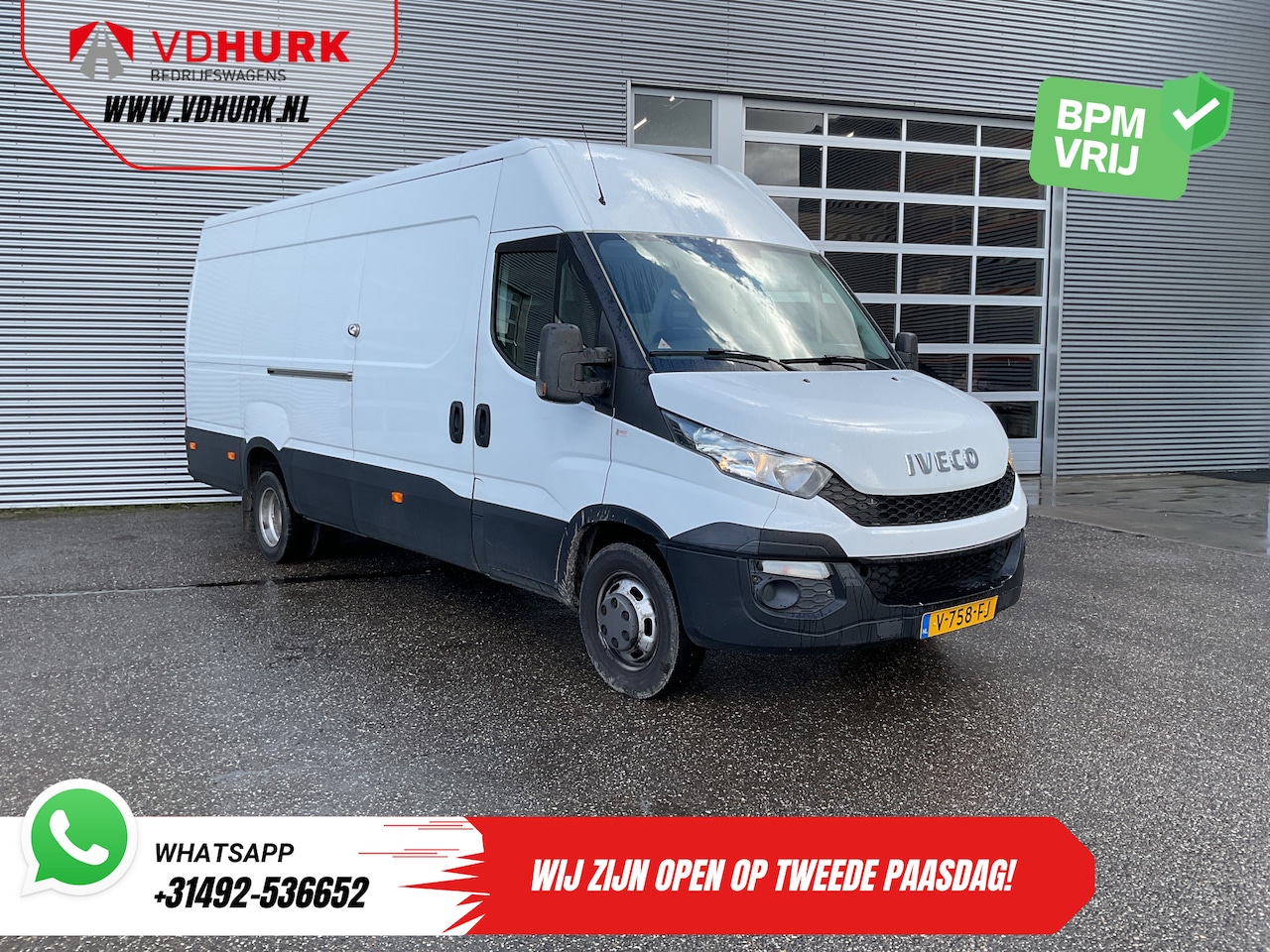 Iveco Daily - 35C13V 2.3 L4H3 EXPORT Dubbel Lucht/ 3.5t Trekverm./ 270Gr.Deuren/ Alarm III/ Climate/ Cru - AutoWereld.nl