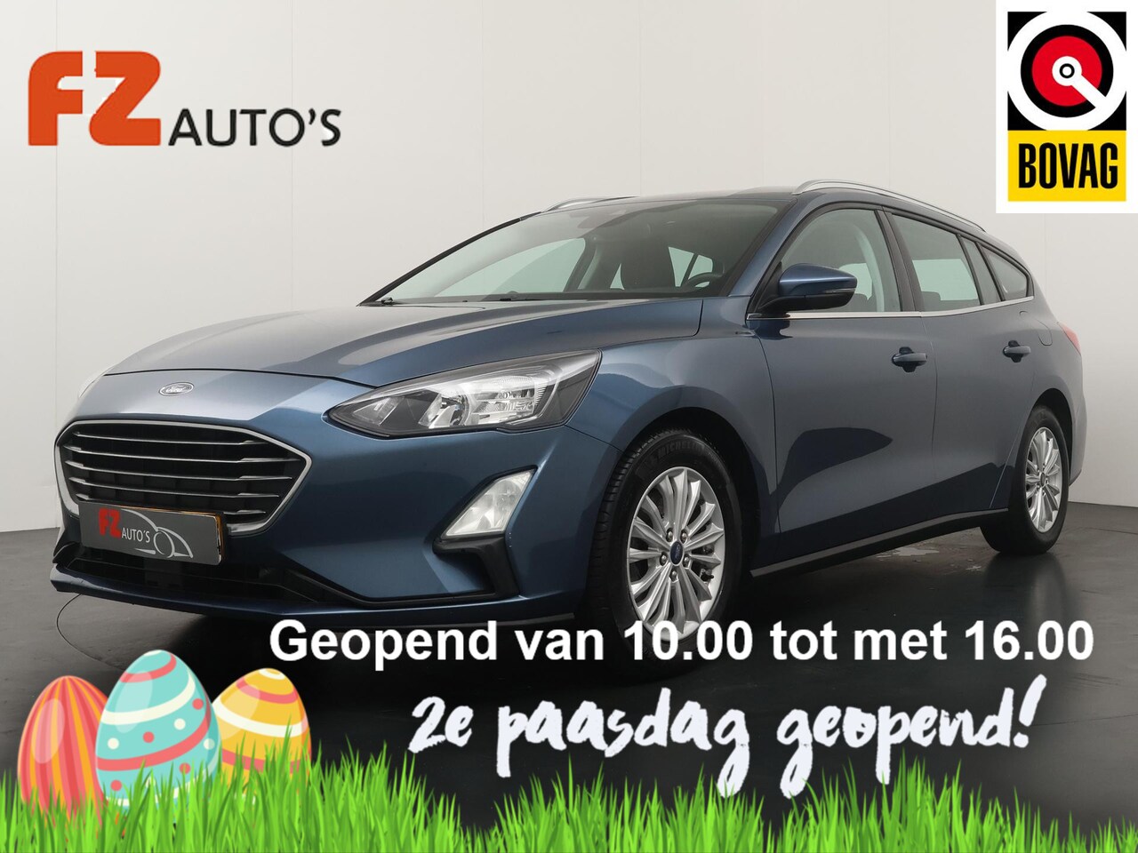 Ford Focus Wagon - 1.0 EcoBoost Titanium Business - Navigatie - Climate Control - Trekhaak wegklapbaar - AutoWereld.nl