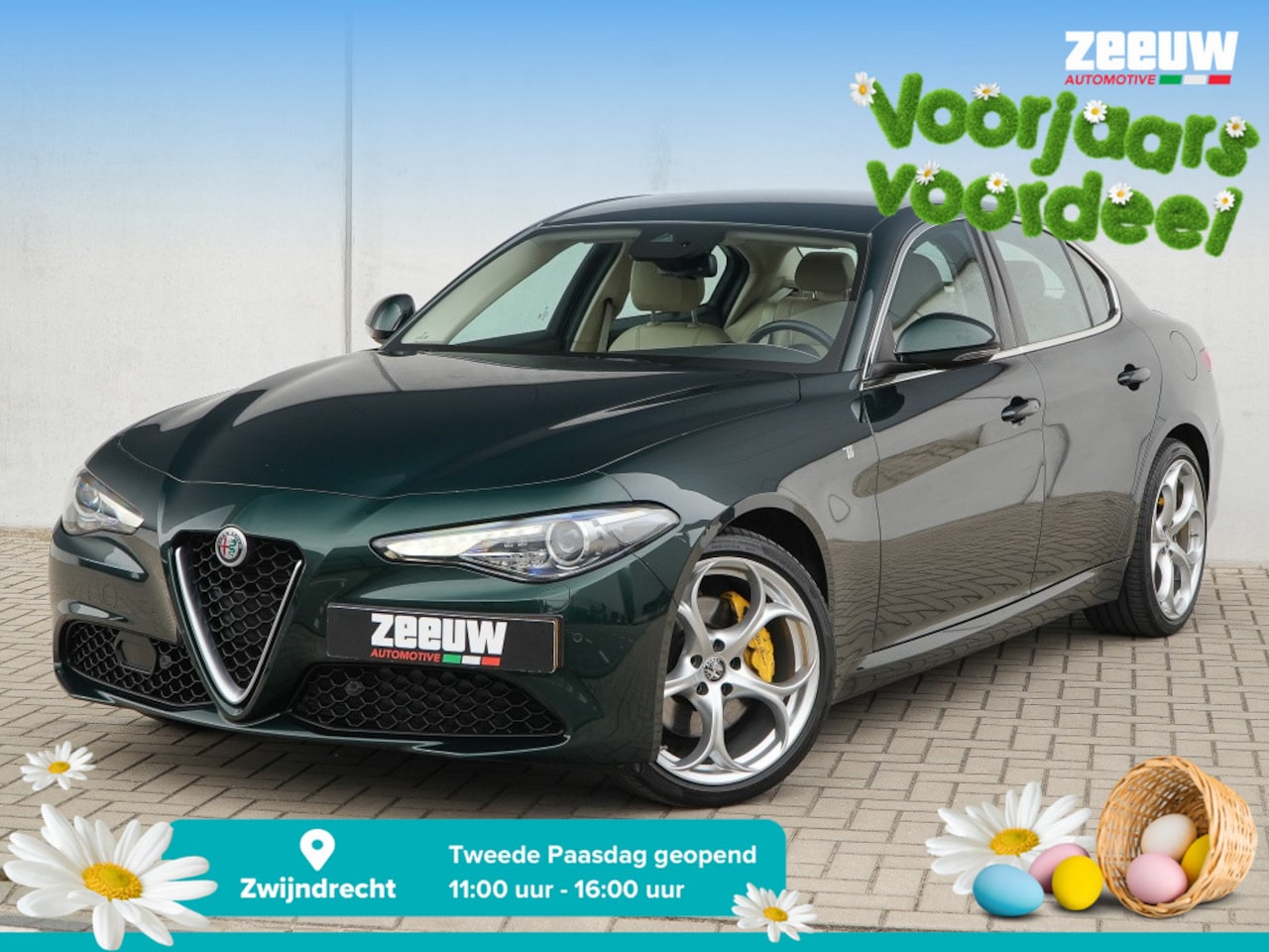 Alfa Romeo Giulia - 2.0 Turbo 200 PK TI | Leder | Carplay | Verde Visconti | ADAS 2 - AutoWereld.nl
