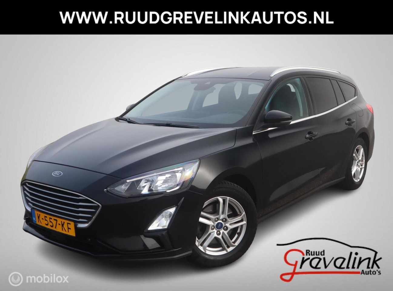 Ford Focus Wagon - EcoBoost Hybrid 125 PK H6 Edition Navigatie Chroom Parkeersensoren V+A - AutoWereld.nl