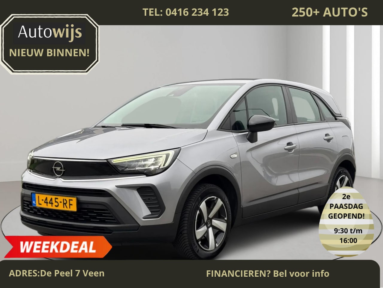 Opel Crossland - 1.2 Turbo Edition|NWE MODEL|360Cam|Carplay|Navi|CRUISE|NL AUTO - AutoWereld.nl