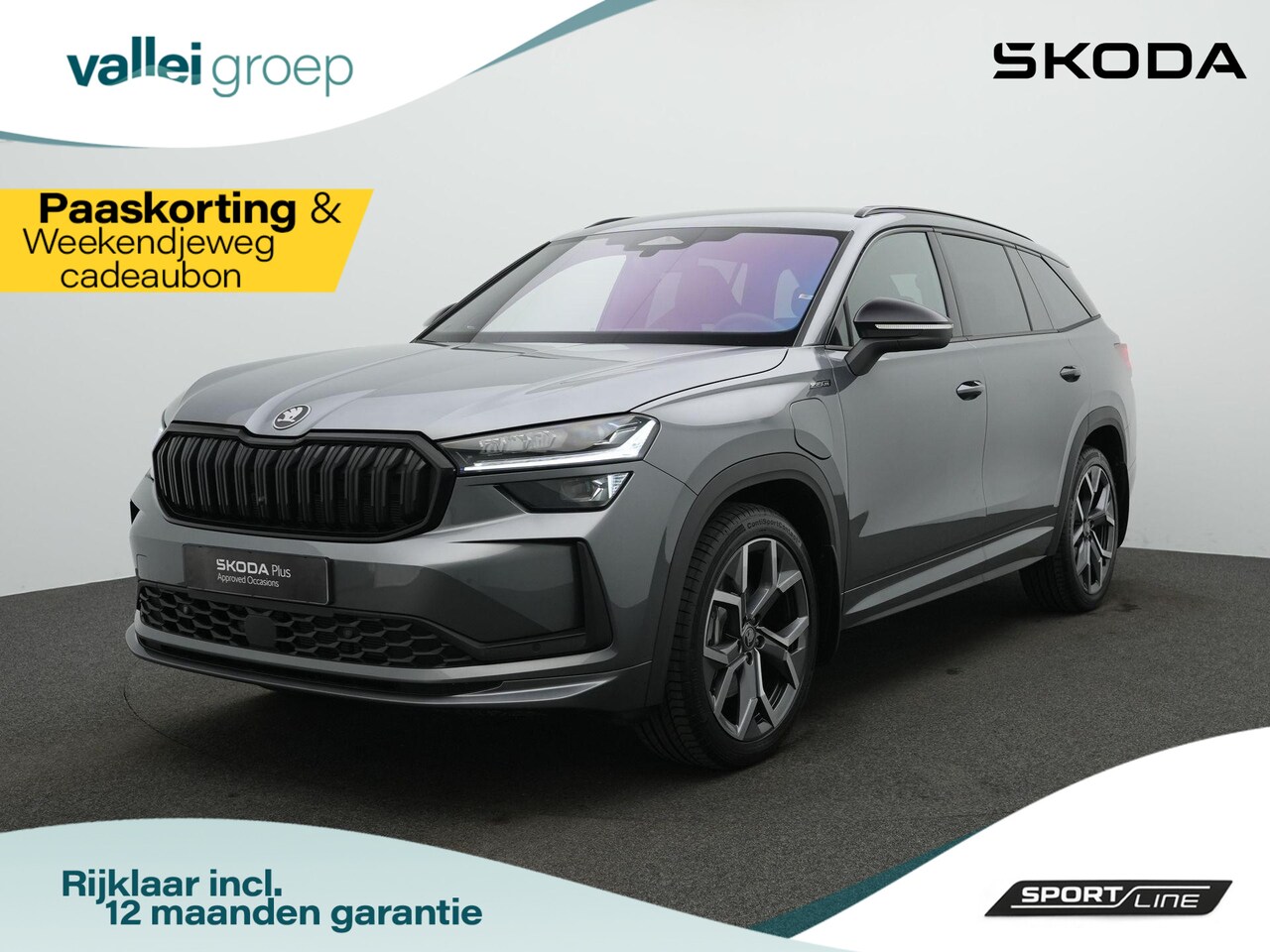 Skoda Kodiaq - 1.5 TSI PHEV 204 pk DSG Sportline | Trekhaak | Geheugenstoelen | Canton | Matrix LED - AutoWereld.nl