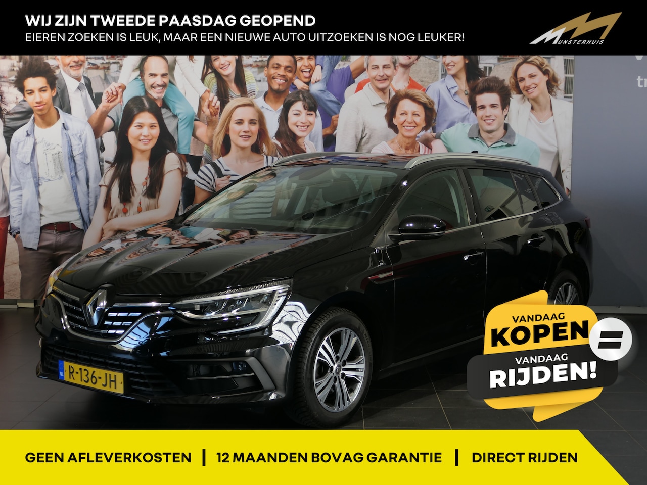 Renault Mégane Estate - 1.3 TCe Intens - Headup display - Parkeerassistent - Allseasons - Stuur+ stoelverw - AutoWereld.nl