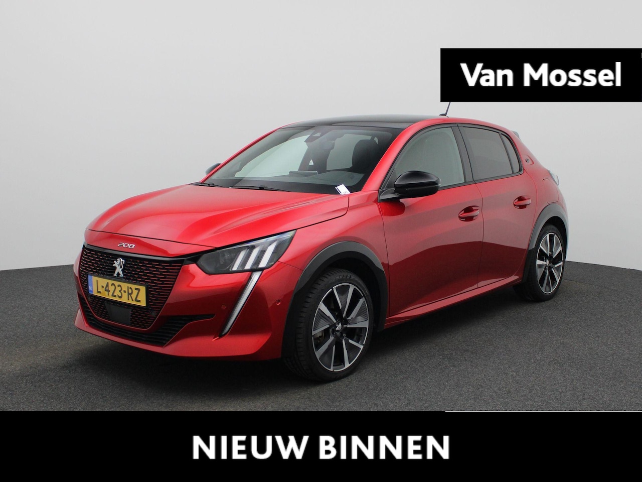 Peugeot e-208 - EV GT Pack 50 kWh | 1e-EIG. | SoH 90,81%  | WLTP 335KM | 3-Fase | Panoramadak | 17"LMV | A - AutoWereld.nl