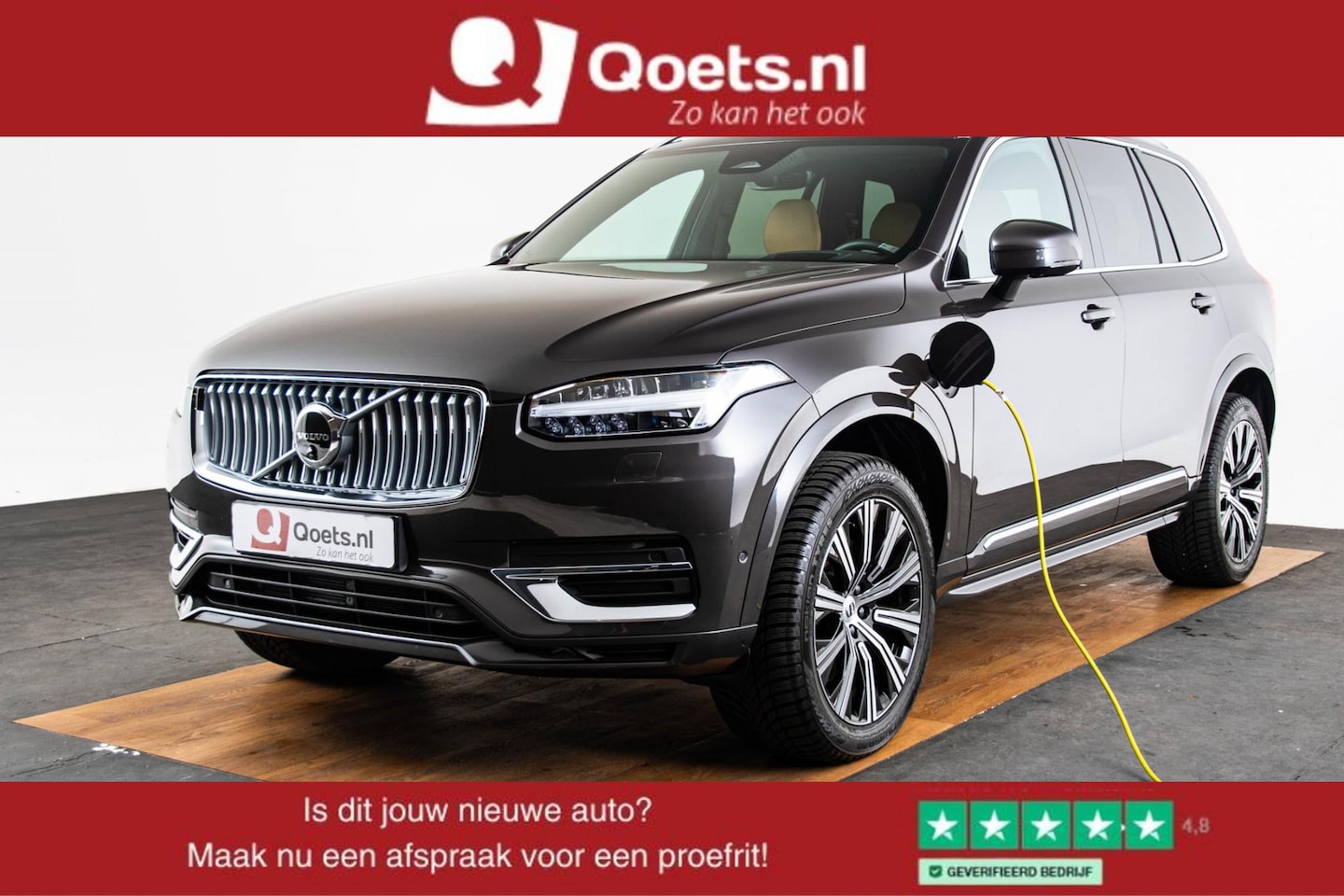 Volvo XC90 - 2.0 T8 Plug-in hybrid AWD Ultra Bright Luchtvering - Panoramadak - Head up - Massagestoele - AutoWereld.nl