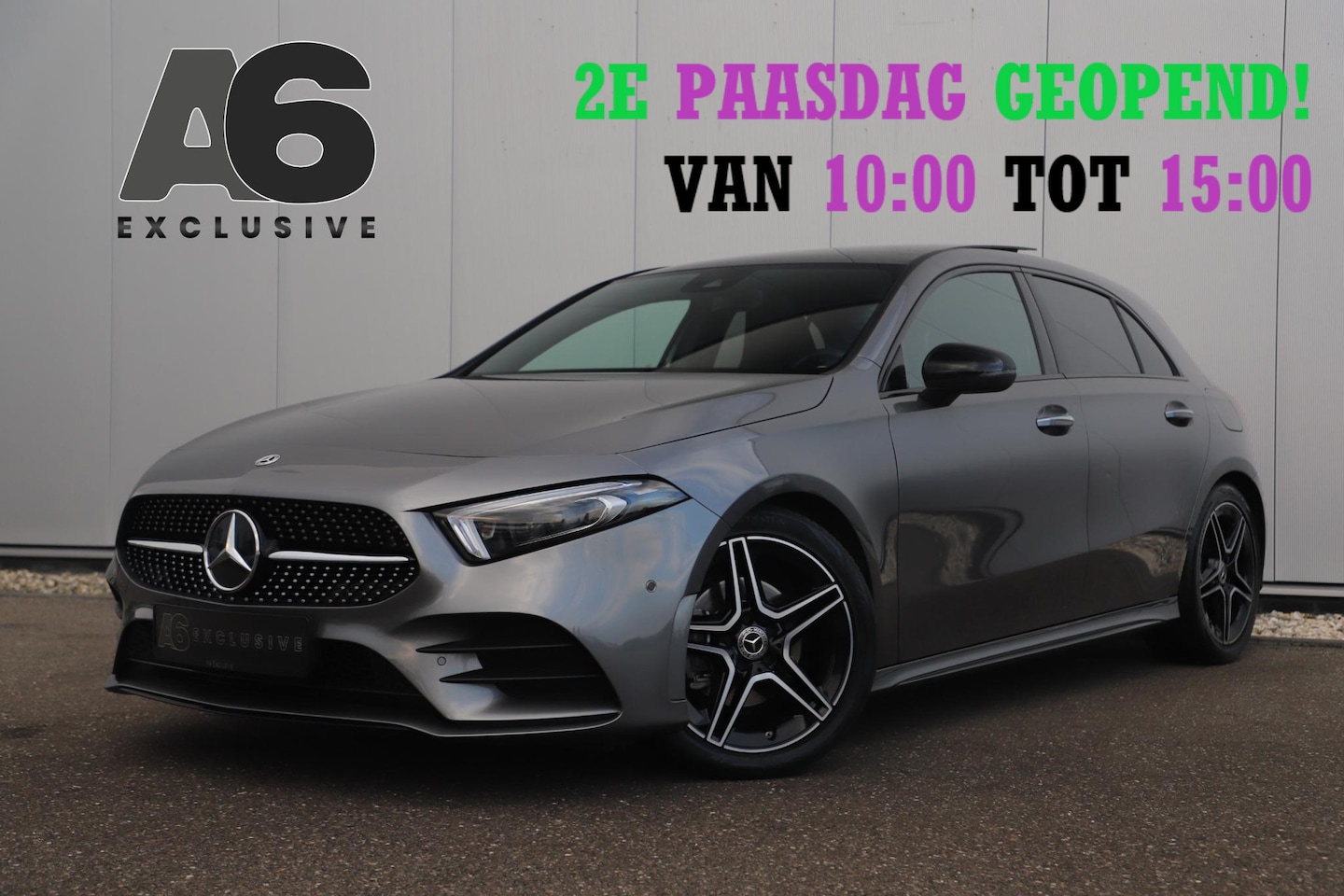 Mercedes-Benz A-klasse - 180 AMG Night Pakket Automaat Panoramadak Sfeerverlichting Keyless Half Leder Full LED 18 - AutoWereld.nl