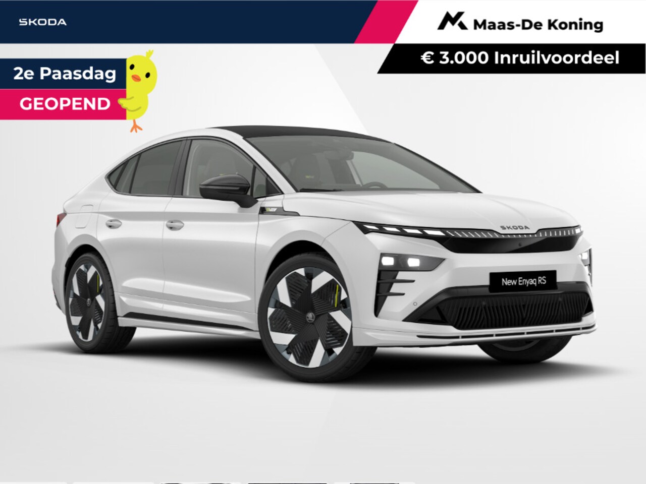 Skoda Enyaq Coupé iV - RS 340 PK | 21'' inch Vision Velgen | Business Upgrade Advanced | Trekhaak wegklapbaar | € - AutoWereld.nl