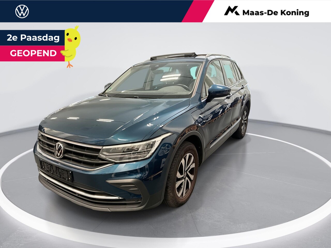Volkswagen Tiguan - 1.4 TSI 245pk DSG eHybrid Active · Panoramadak · Apple/Android Car Play · Wegklapbare Trek - AutoWereld.nl