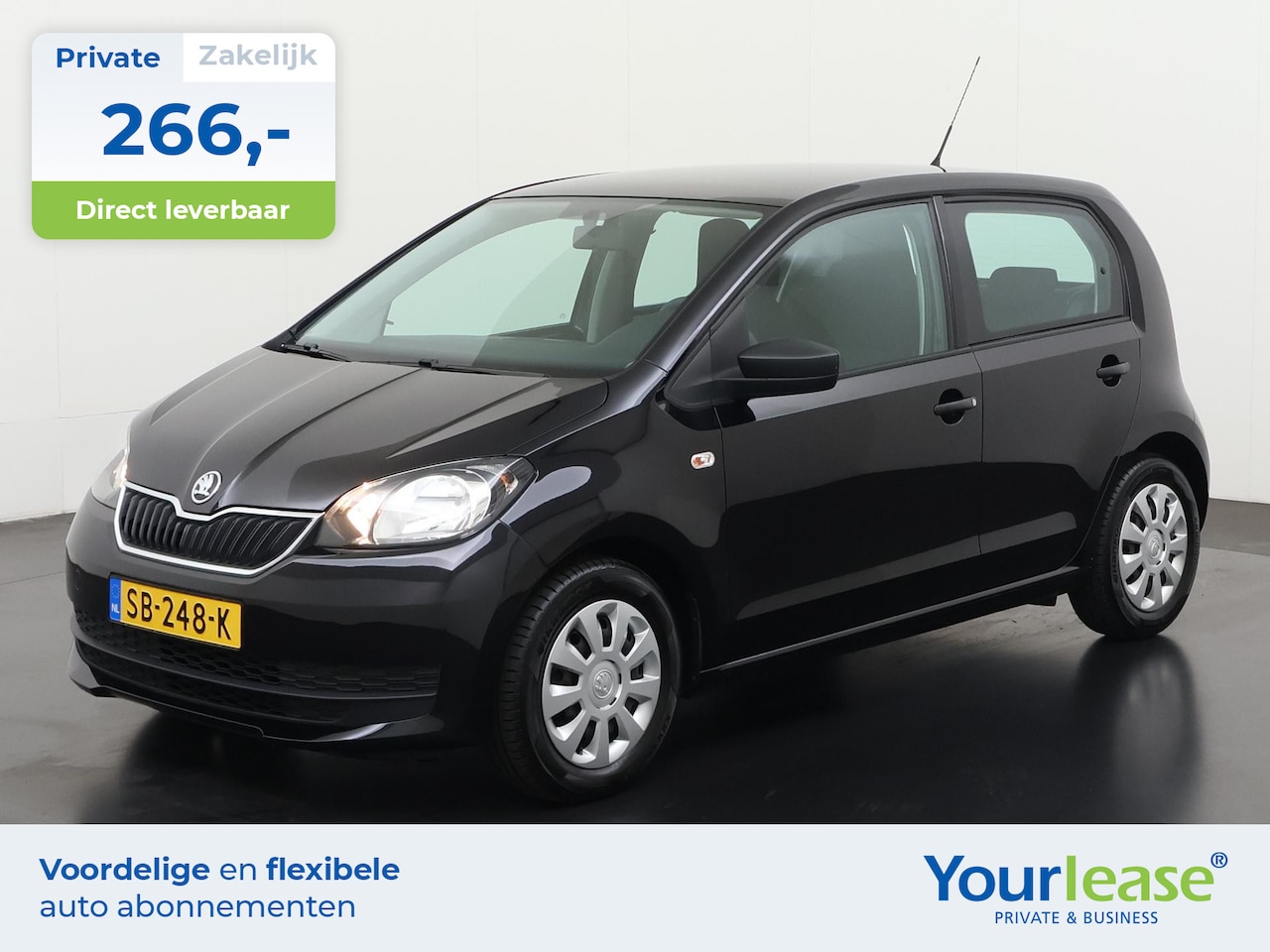 Skoda Citigo - 1.0 Greentech Active | All-in 266,- Private Lease | Direct uit voorraad - AutoWereld.nl