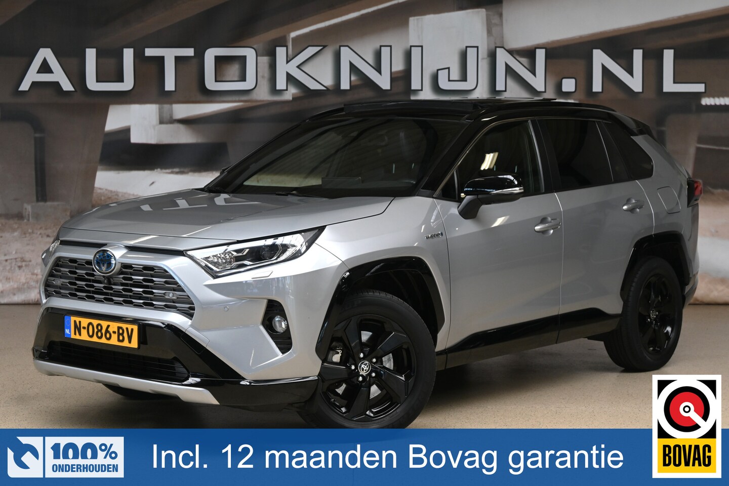 Toyota RAV4 - 2.5 Hybrid AWD Bi-Tone | Pano | 360° | Trekhaak | Elek. stoel & klep | 100% (Dealer) onder - AutoWereld.nl