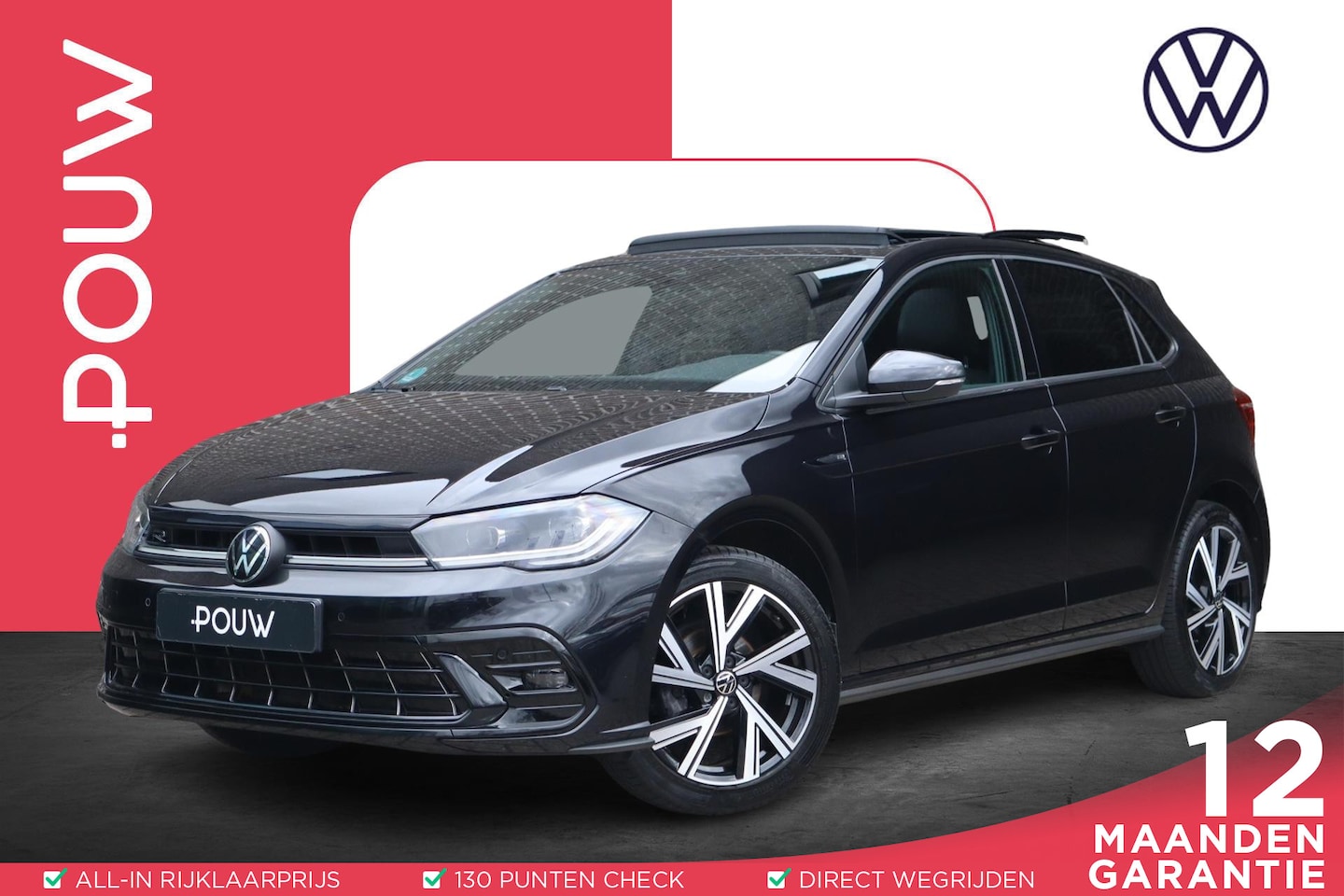 Volkswagen Polo - 1.0 TSI 95pk R-Line Business | Panoramadak | Navigatie | 17" Velgen - AutoWereld.nl