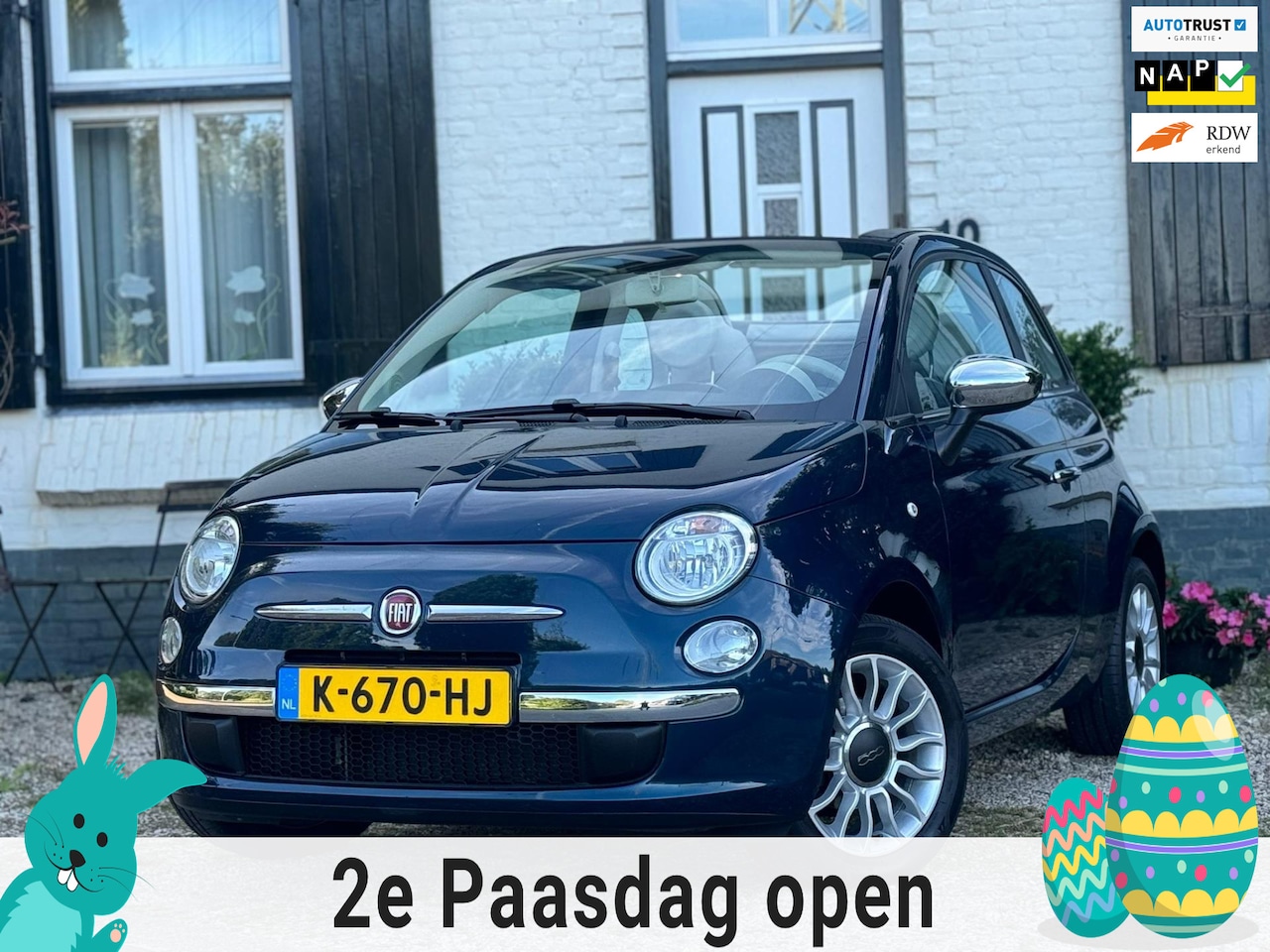 Fiat 500 - 1.2 Pop|Cabrio|Automaat|LMV|Prachtige auto! - AutoWereld.nl