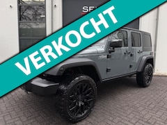 Jeep Wrangler Unlimited - 3.6 Sahara AUT 4x4 Brute/LED/Verhoogd/Bluetooth/Navigatie/20 Inch/Cruise/Airco/Alpine Soun