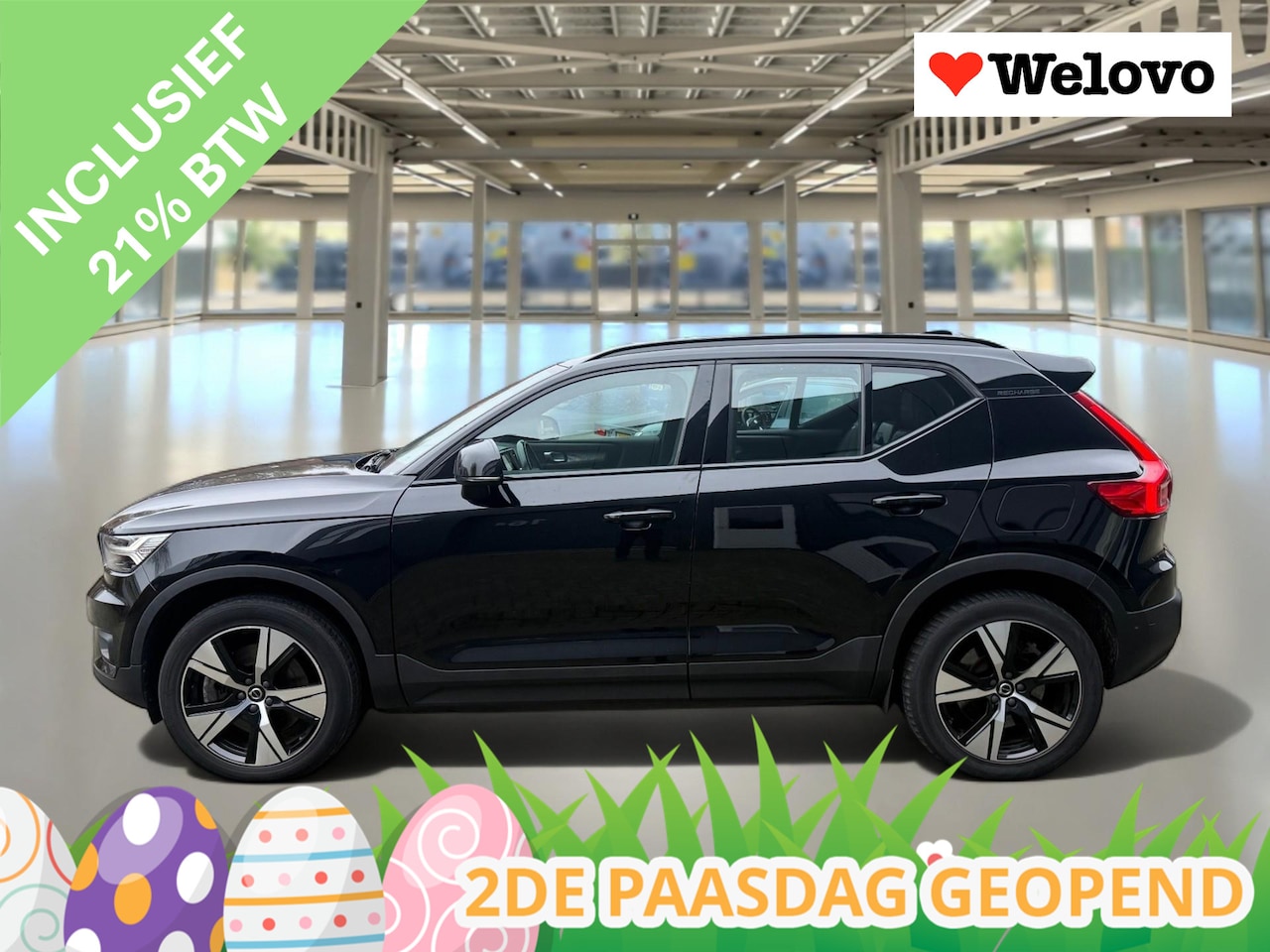 Volvo XC40 - Recharge P8 AWD R-Design Panoramadak/rijklaar met garantie Soh 91 % - AutoWereld.nl