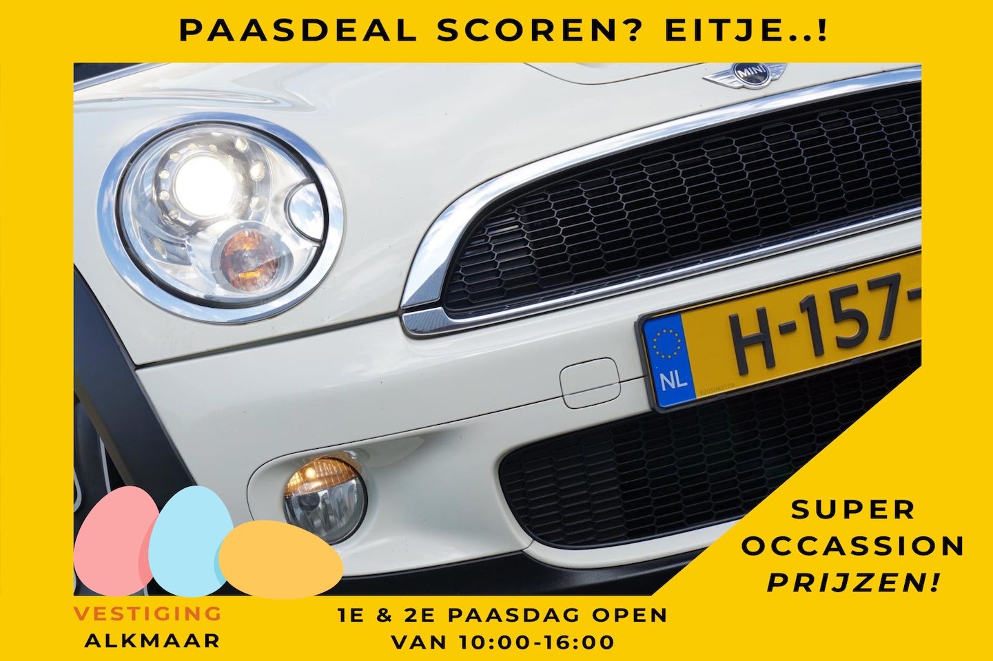 MINI Cabrio - 1.6 Cooper S Chili - Pepper white/Hot Chocolate Leder - Black Star Bullit LMV - AutoWereld.nl