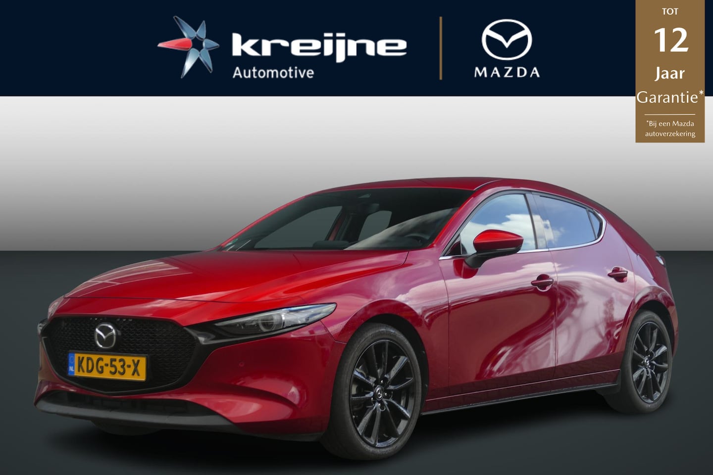 Mazda 3 Sport - 2.0 e-SkyActiv-X M Hybrid 180 Sportive | HEAD-UP | 360* CAMERA | RIJKLAARPRIJS | - AutoWereld.nl