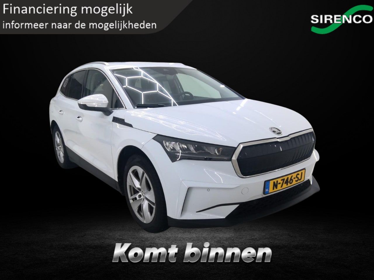 Skoda Enyaq iV - 80 Founders Edition Black | soh 92% | warmtepomp | vol leder | stoel en stuur verwarming | - AutoWereld.nl