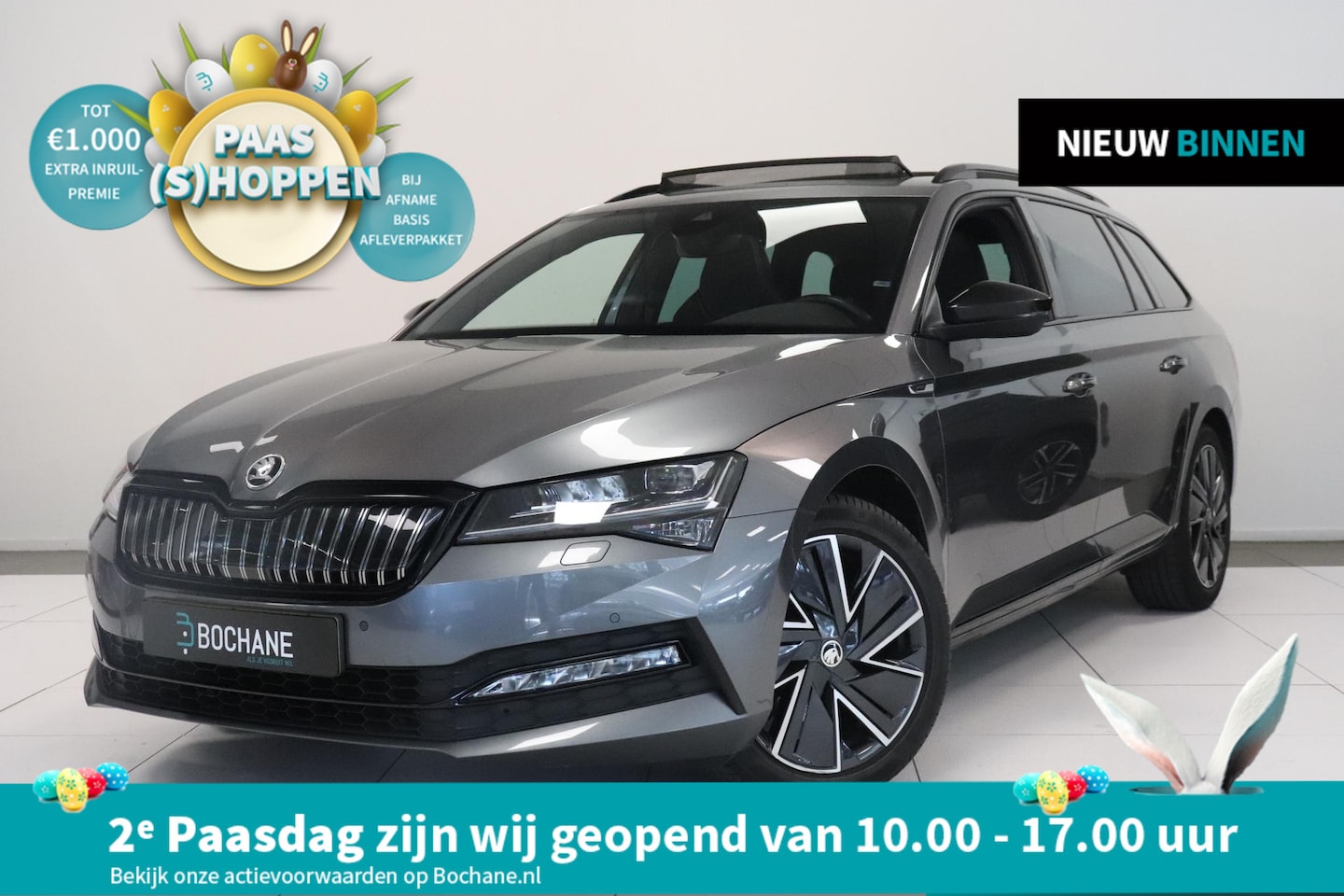 Skoda Superb Combi - 1.4 TSI iV Sportline Business | Panoramadak | Camera | Matrix LED | Elektr achterklep | Na - AutoWereld.nl