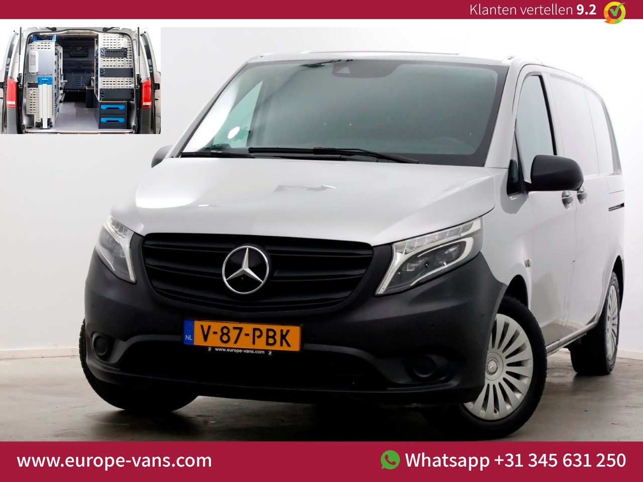Mercedes-Benz Vito - 114 CDI 136pk Compact 9G Automaat 2x Schuifdeur/LED/Camera/Inrichting 09-2022 - AutoWereld.nl