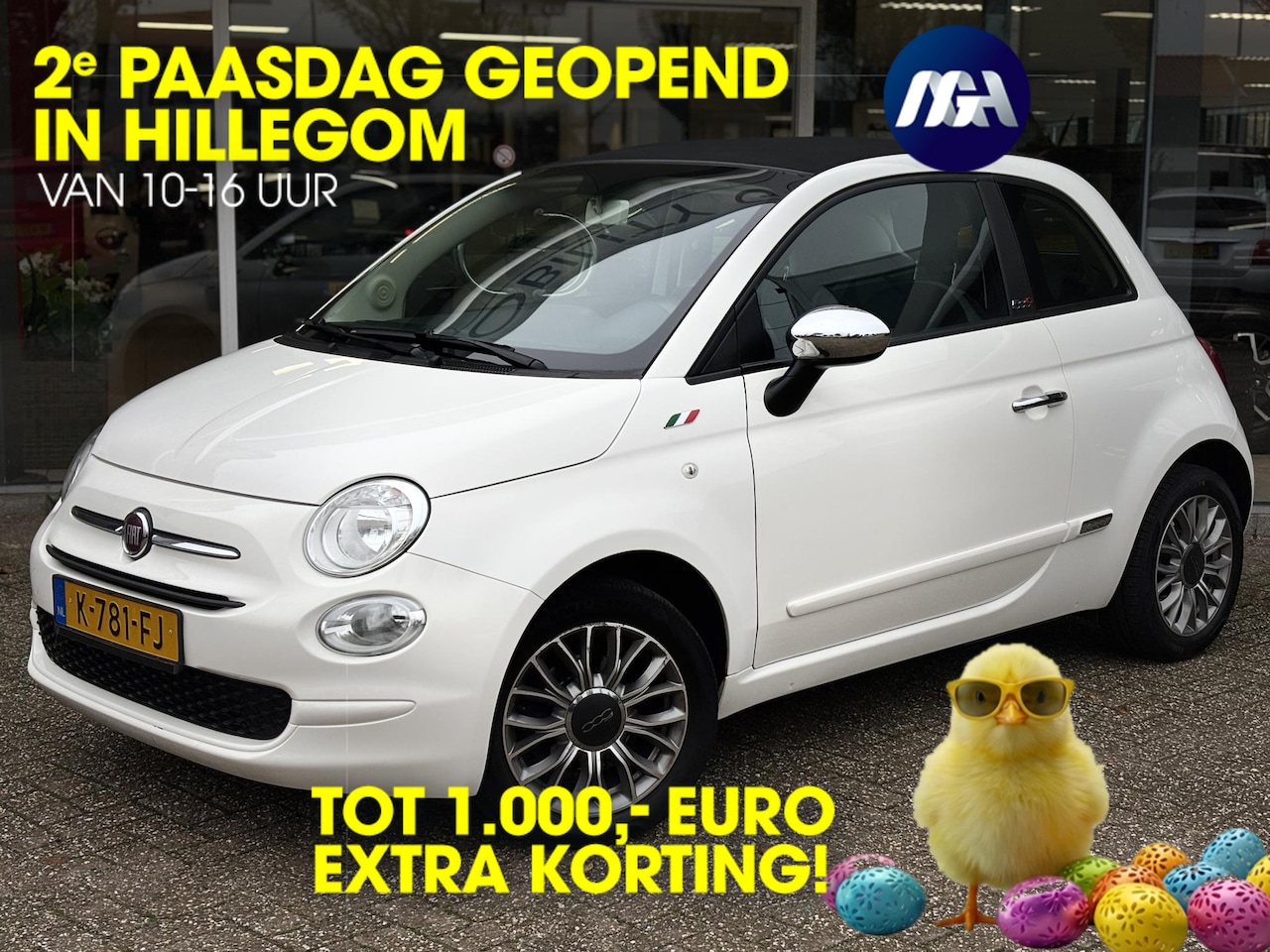 Fiat 500 C - 0.9 TwinAir Turbo Lounge | Cruise control | Navigatie | Parkeersensoren - AutoWereld.nl