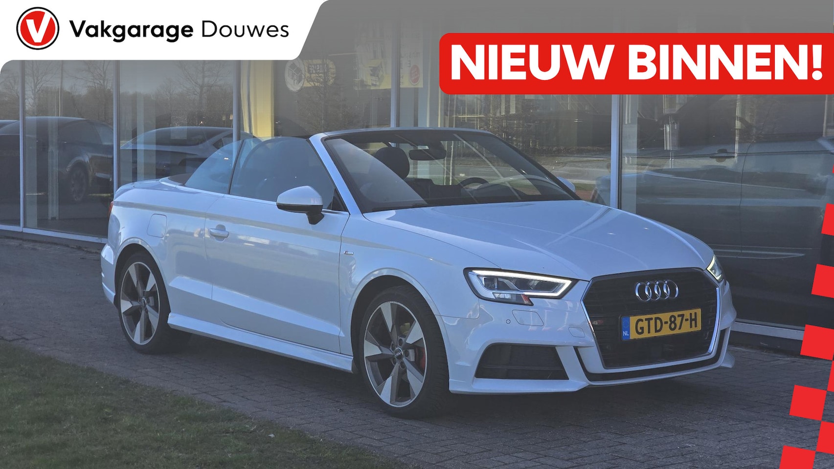 Audi A3 Cabriolet - 1.5 TFSI CoD Sport S Line Edition | Automaat | ACC | DC | Stoelverwarming | Trekhaak | PDC - AutoWereld.nl