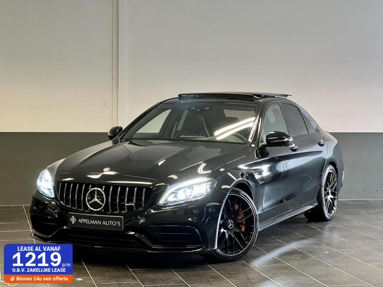 Mercedes-Benz C-klasse - 63 AMG S | Full | Keramische Remmen | 360 Camera | Schaalstoelen | HUD | Dodehoek | - AutoWereld.nl