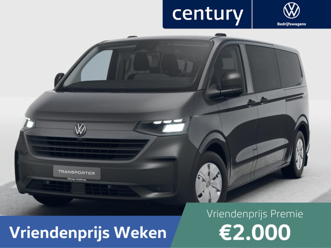 Volkswagen e-Transporter Kombi - Bedrijfswagens Life L2 Elektromotor 160 kW (218 pk) 3500 mm Elekt - AutoWereld.nl