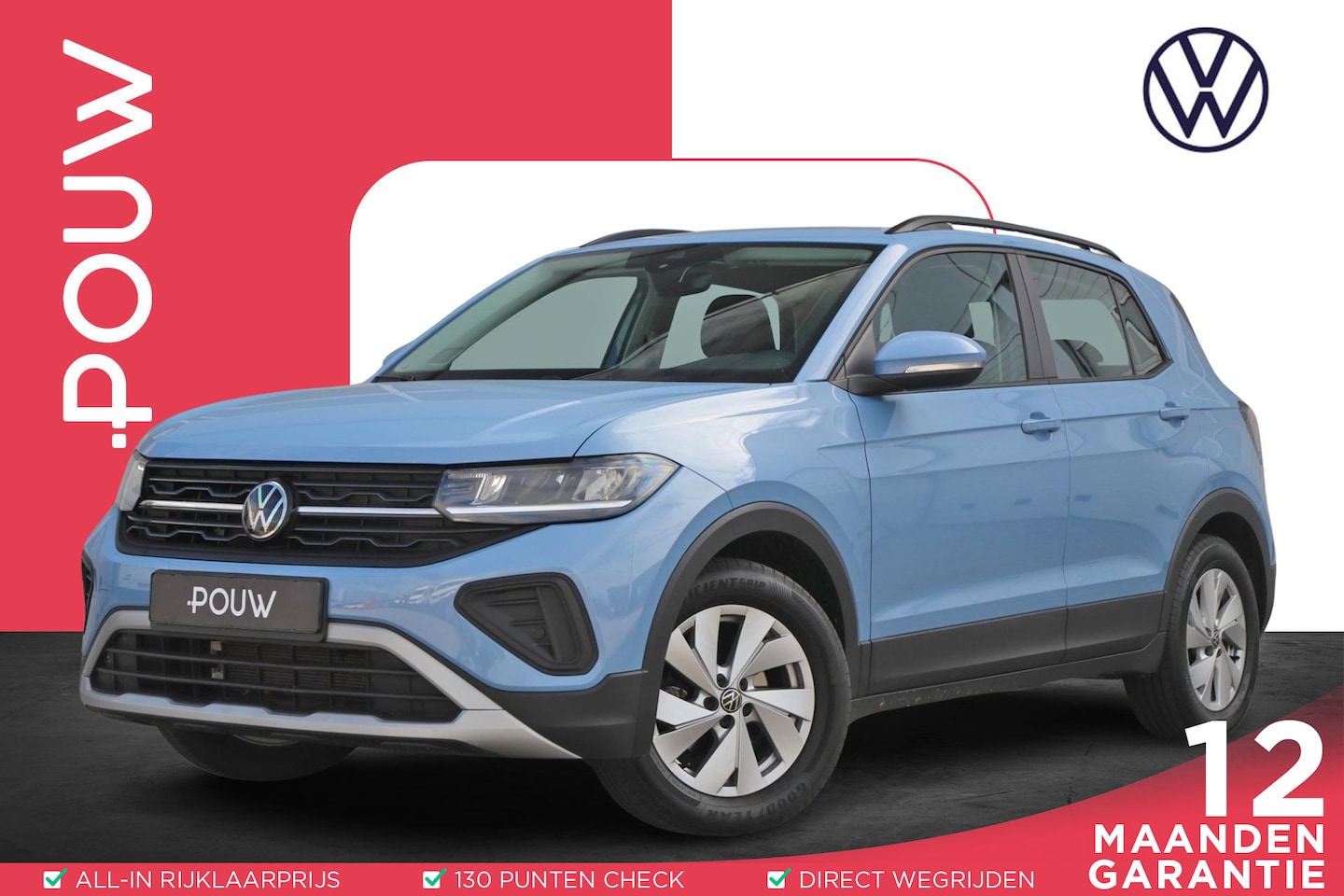 Volkswagen T-Cross - 1.0 TSI 95pk Life | App Connect Navigatie | Airco | Parkeersensoren Achter - AutoWereld.nl