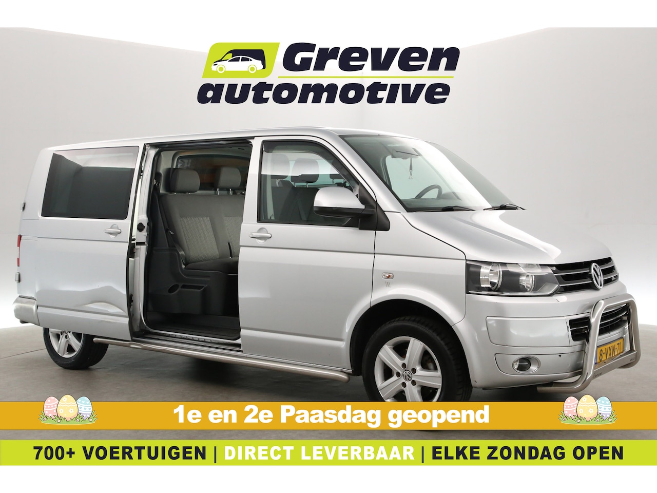 Volkswagen Transporter - 2.0 TDI L2H1 140PK | DC | 6 Zits | Airco | Cruise | Navi | Parkeersens. - AutoWereld.nl
